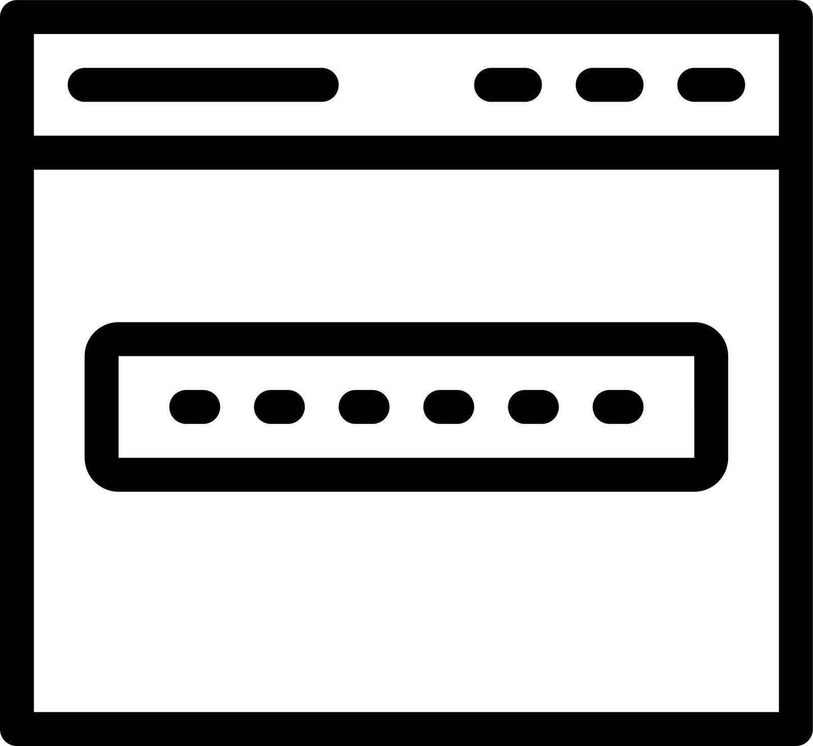 password vector thin line icon