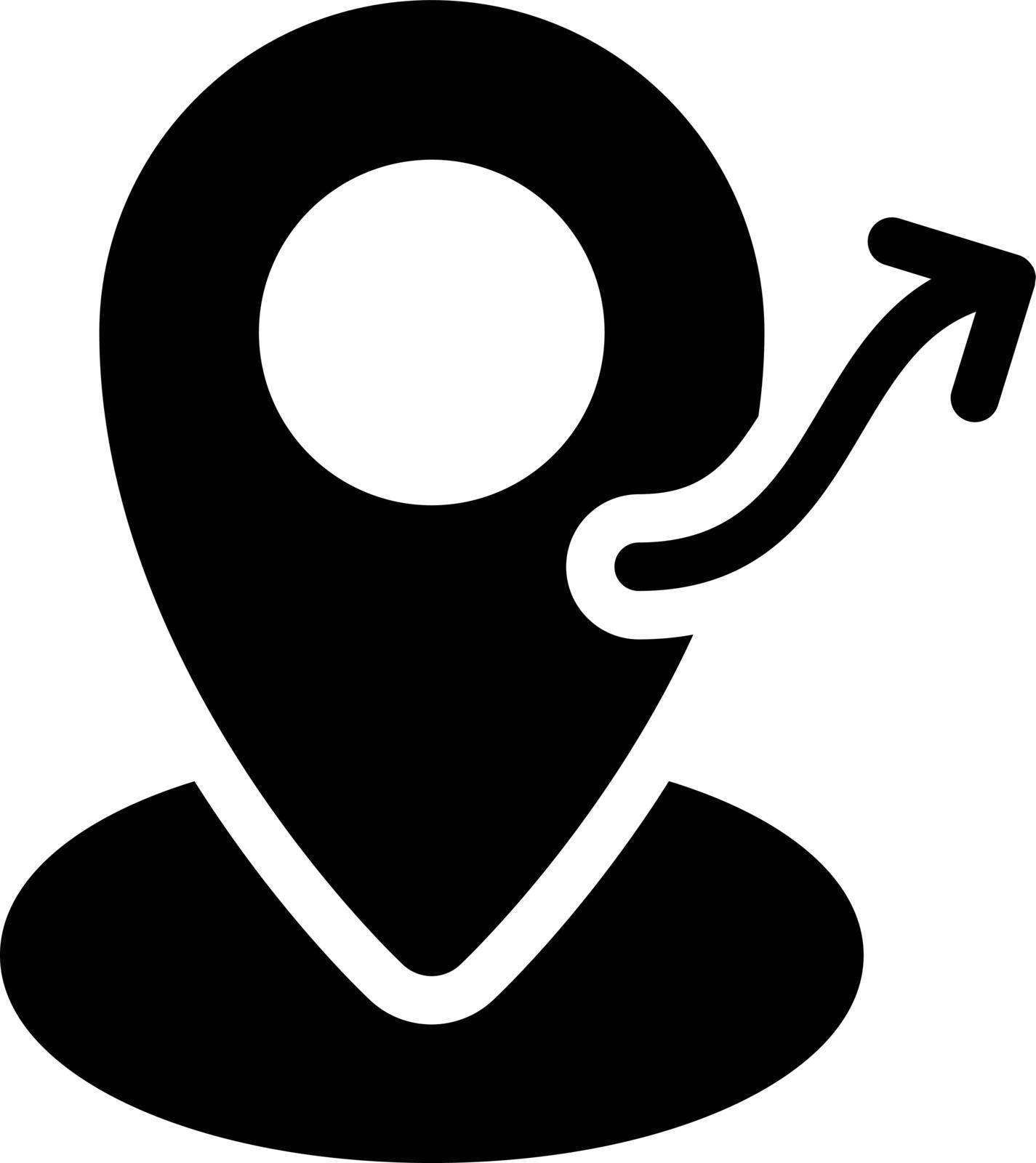 map vector glyph flat icon