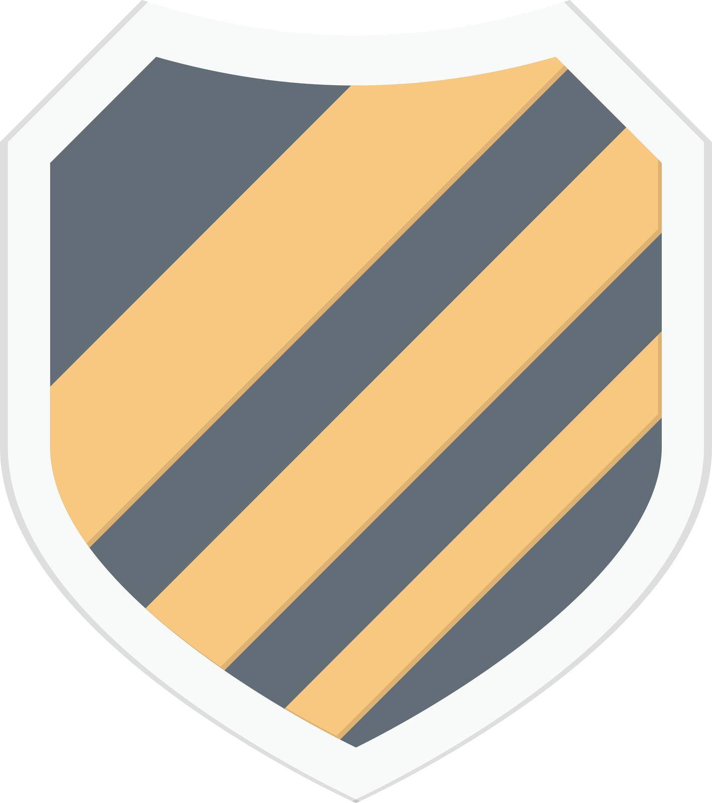 shield vector flat colour icon