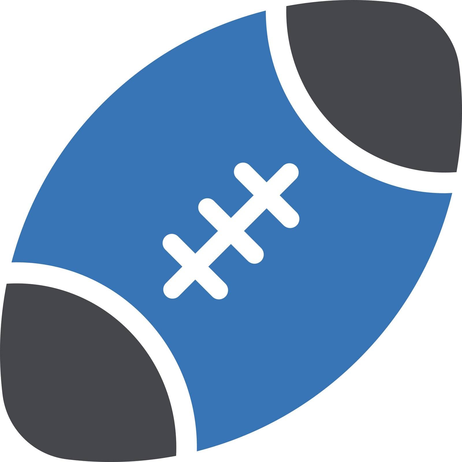 rugby vector glyph color icon