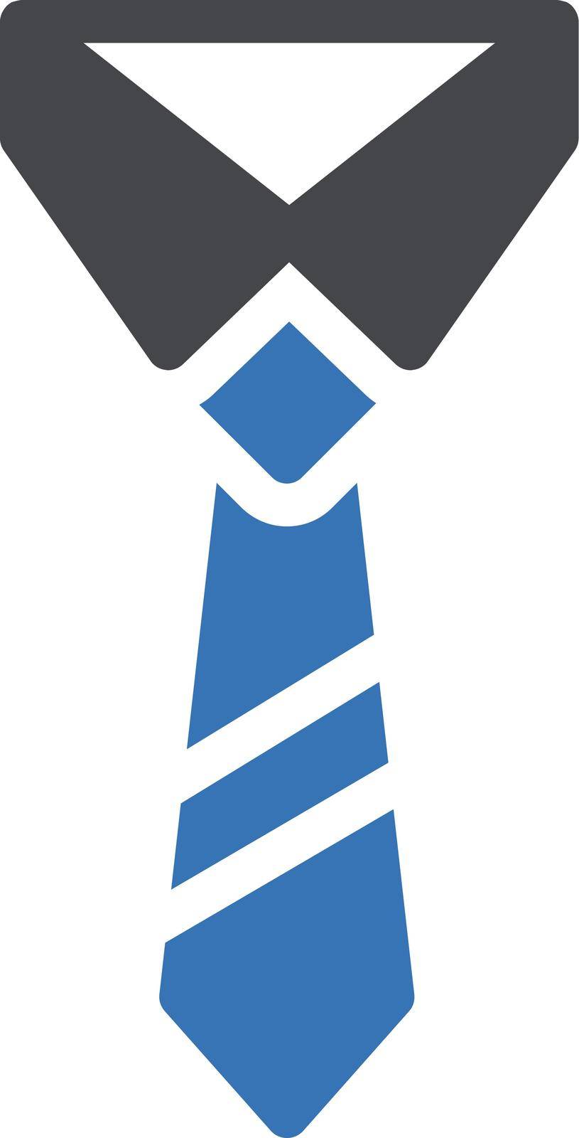tie vector glyph color icon