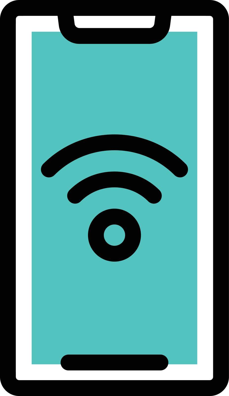 internet vector colour line icon