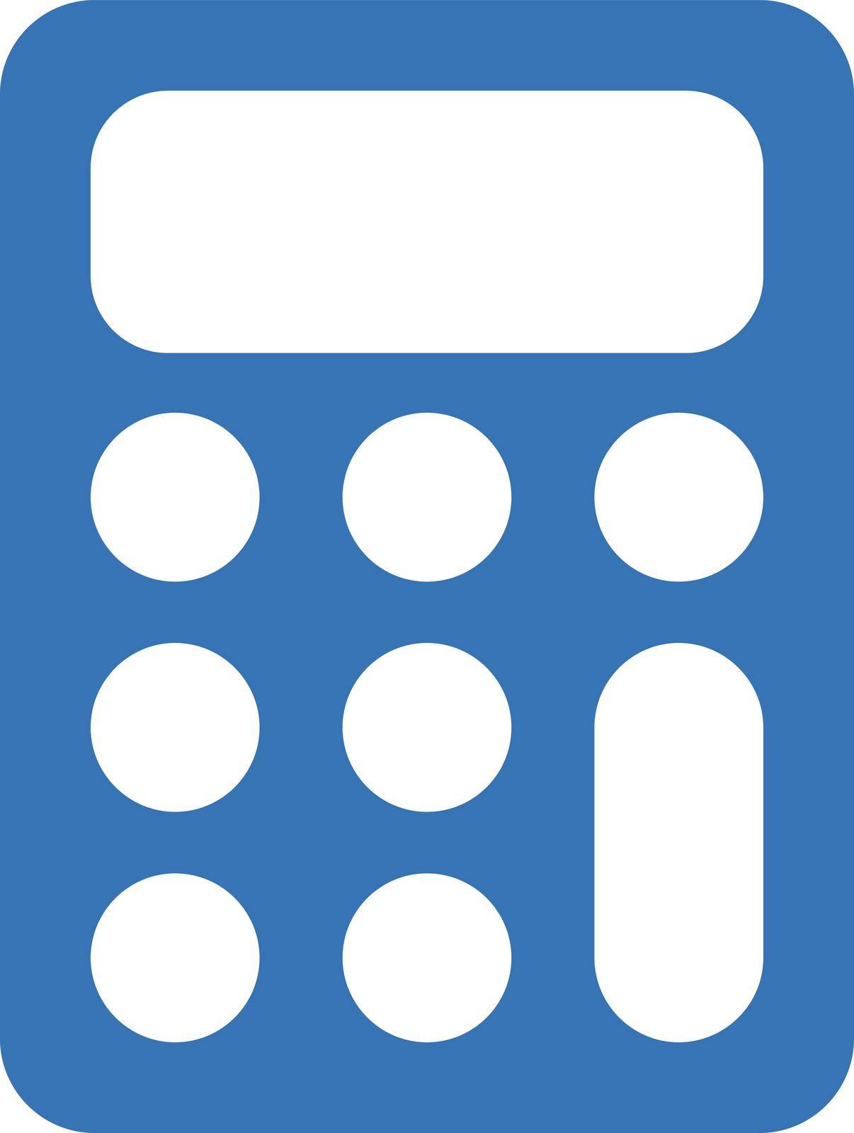 calculator vector glyph colour icon