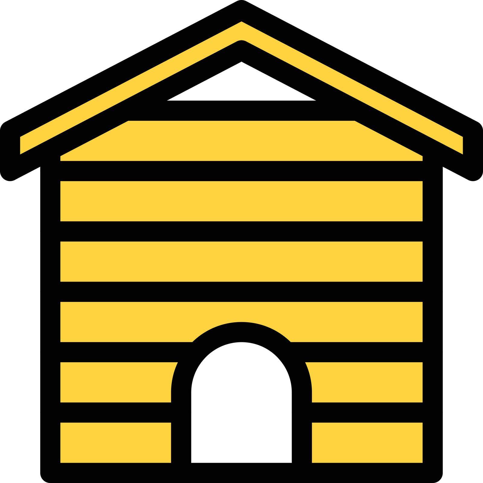 home vector colour line icon