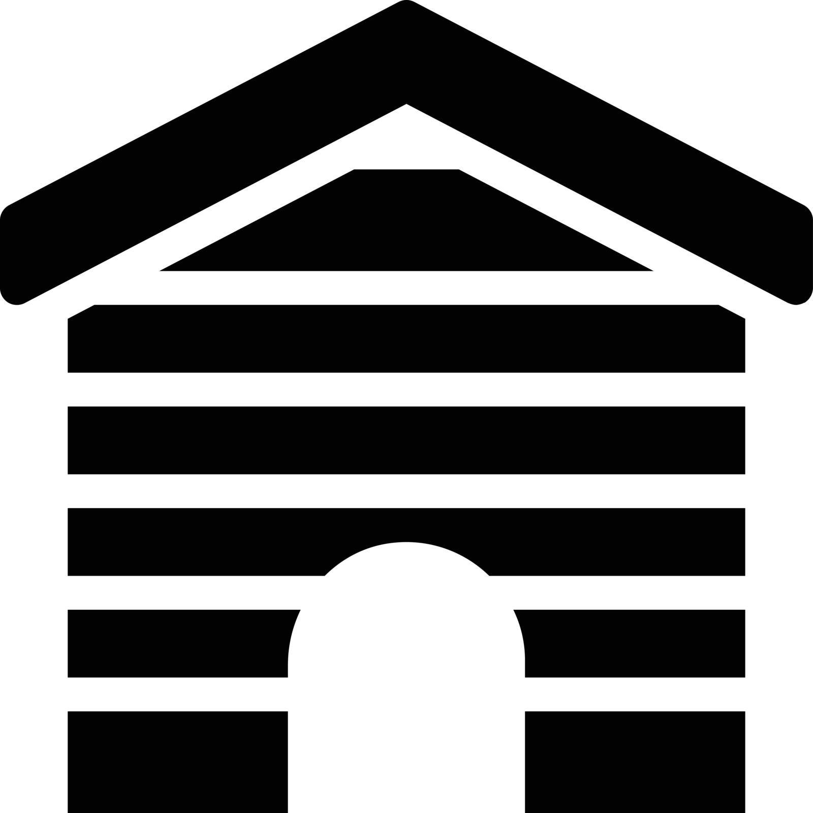 home vector glyph flat icon