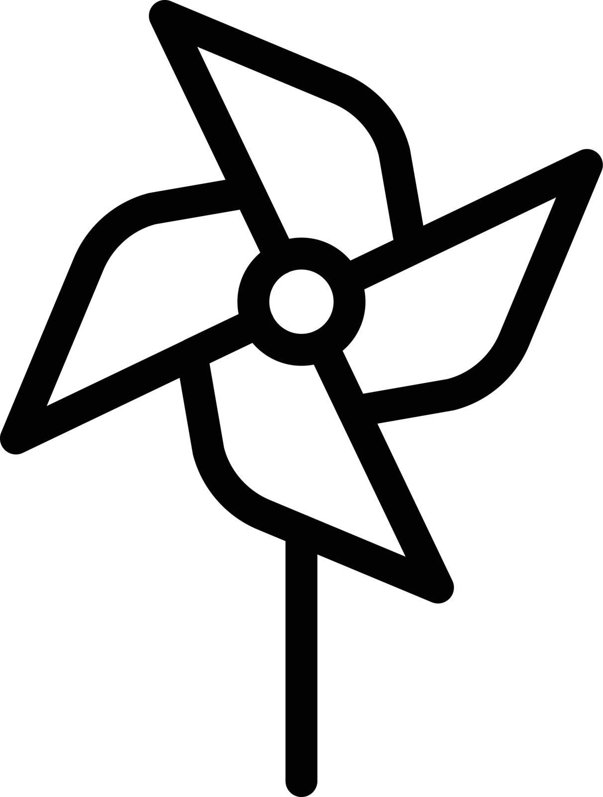 spring vector thin line icon