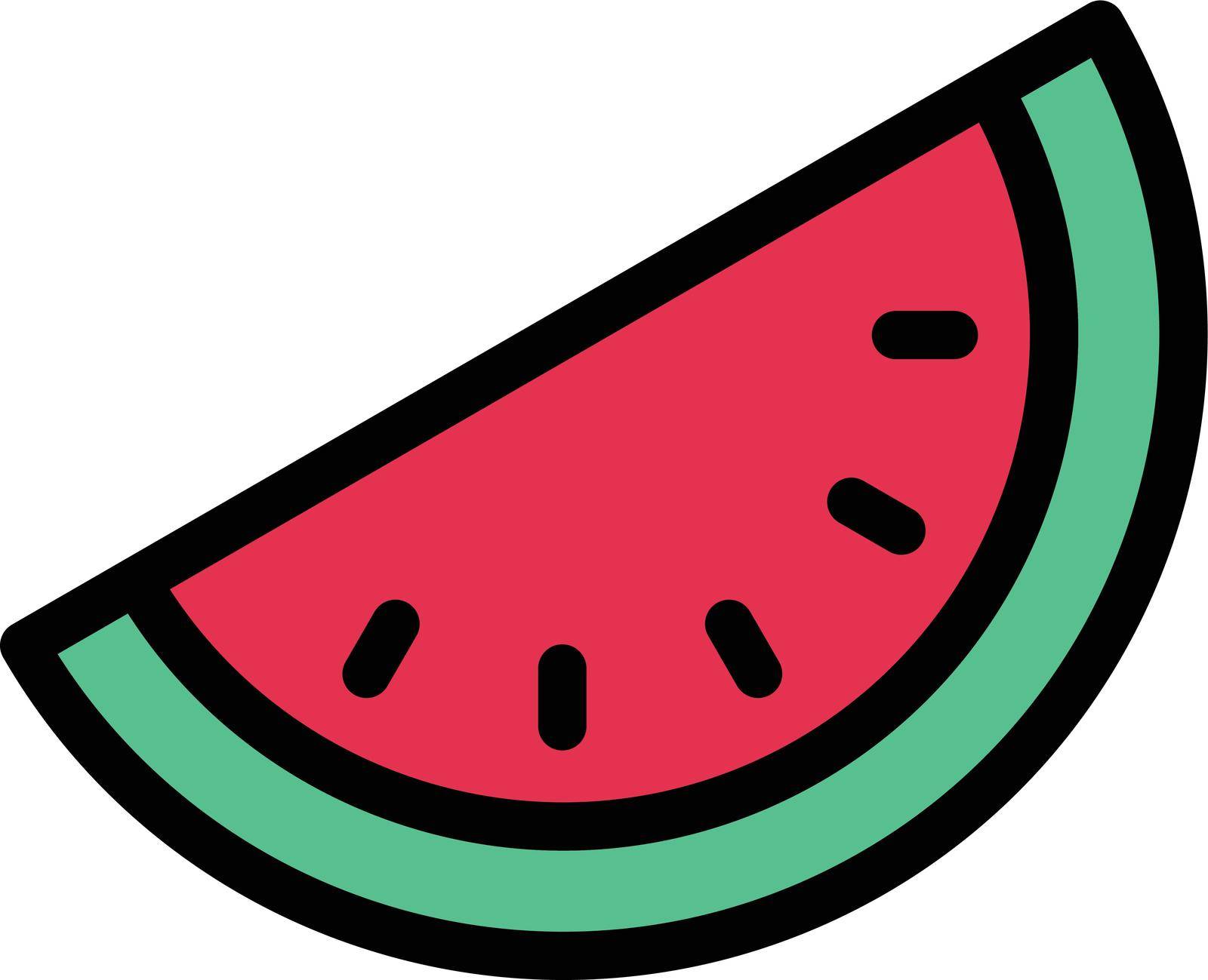 fruit vector color line icon
