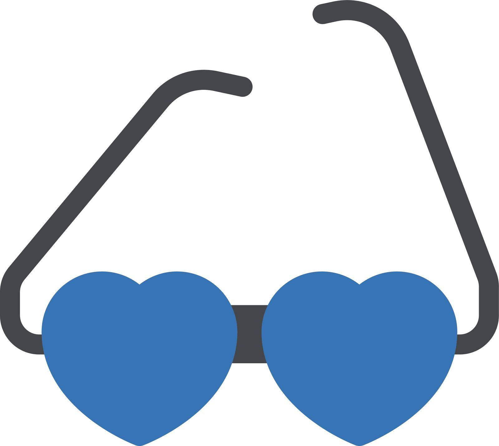 glasses vector glyph color icon
