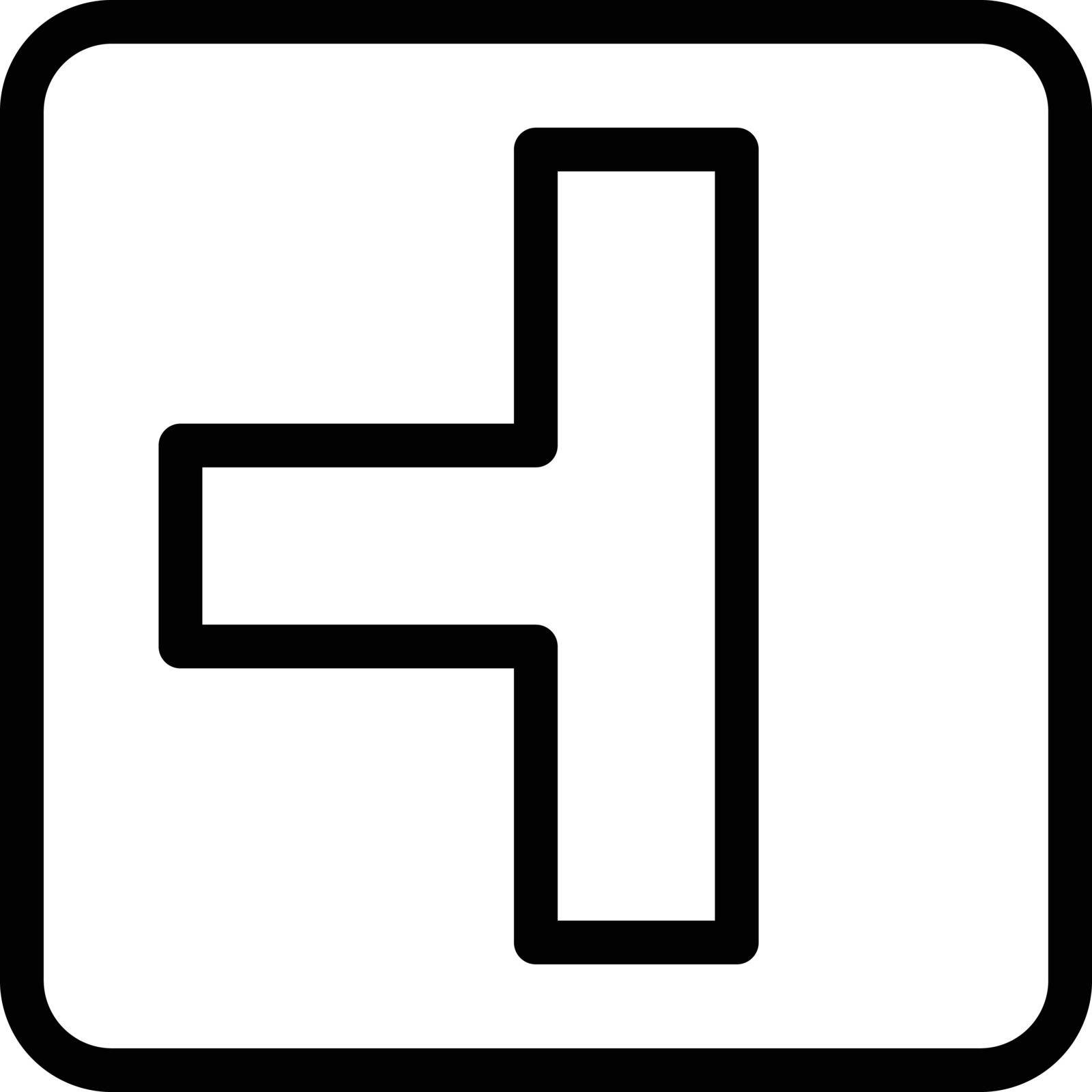 road vector thin line icon