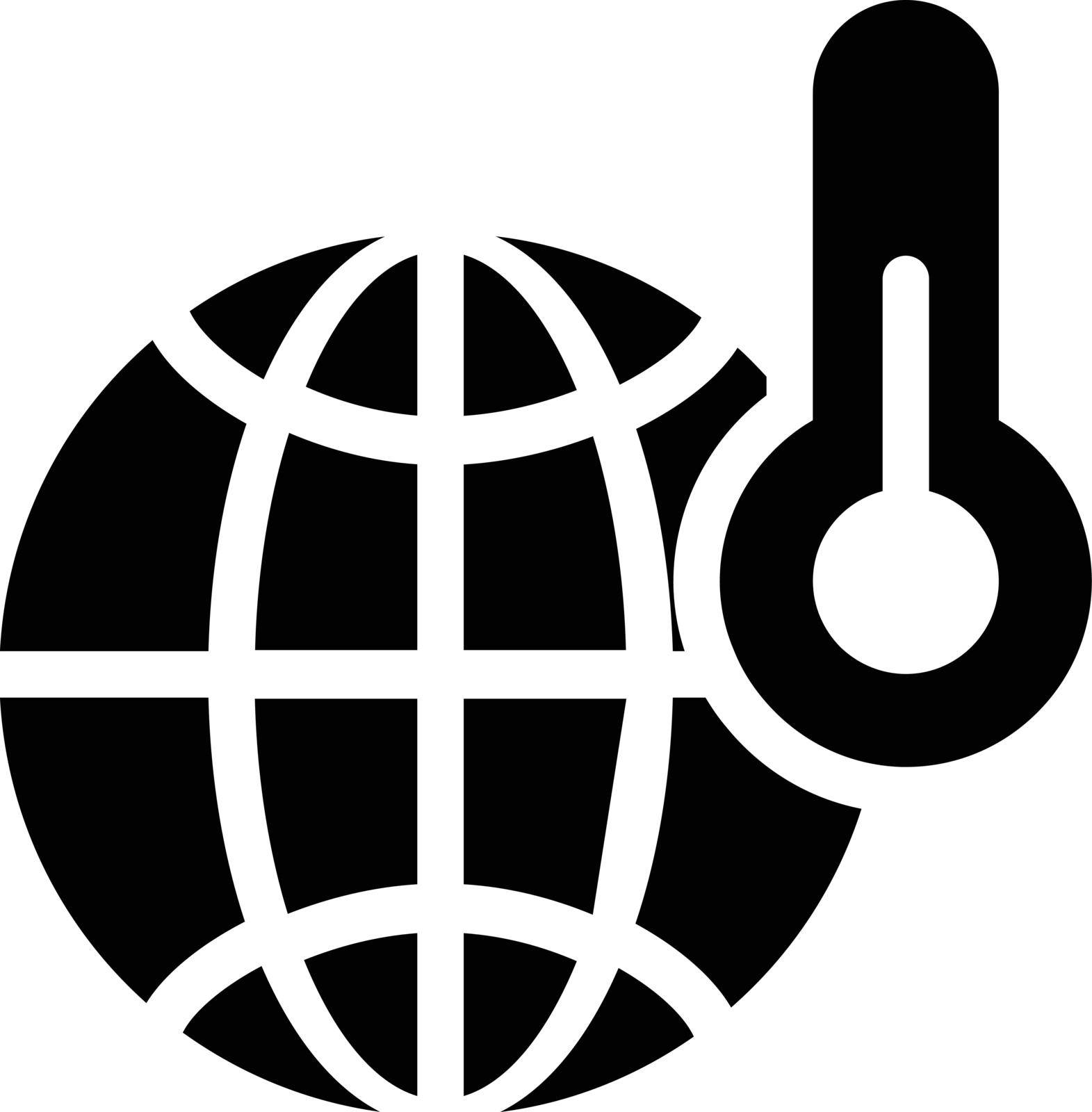 temperature world vector glyph flat icon