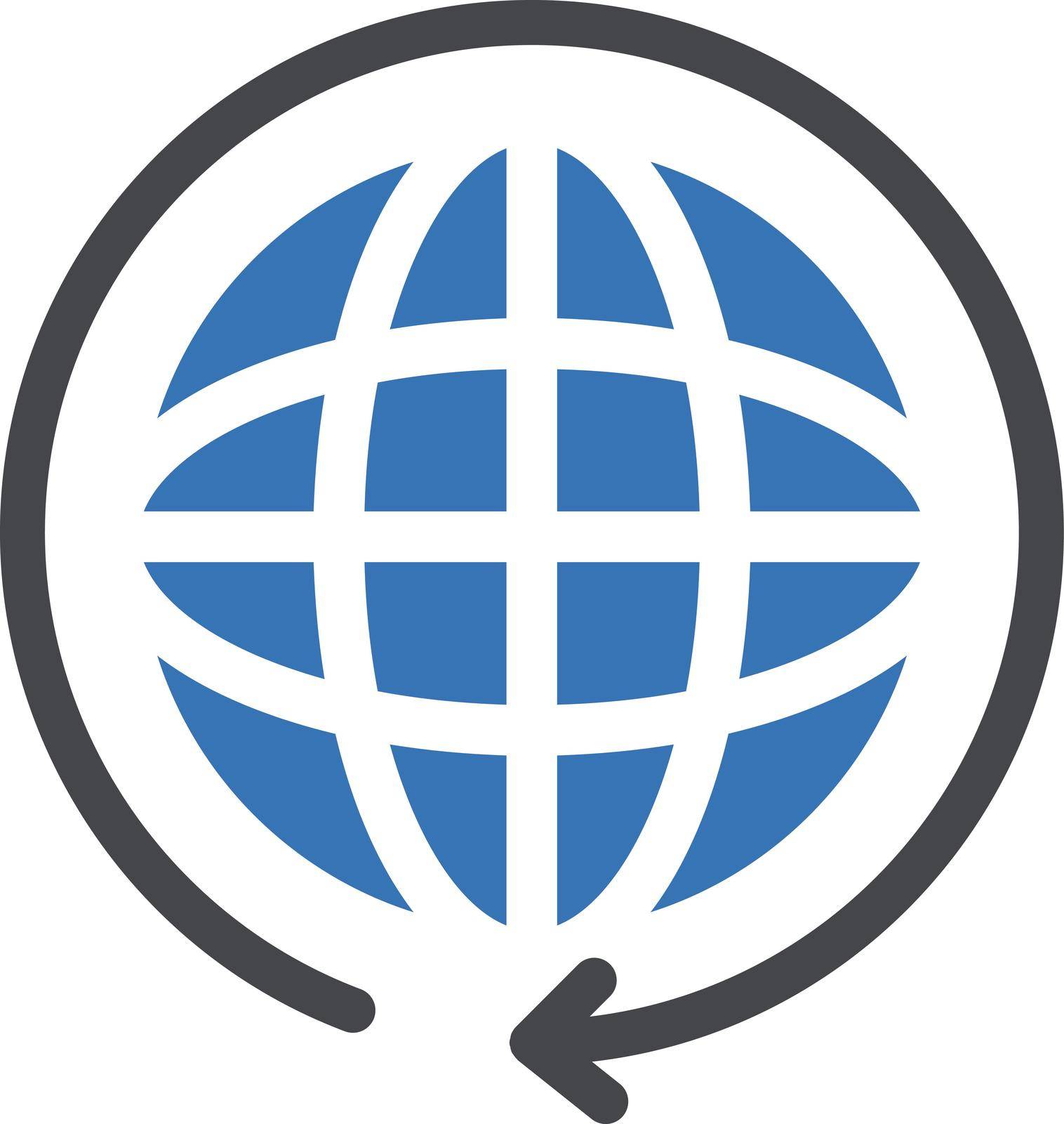 global vector glyph colour icon
