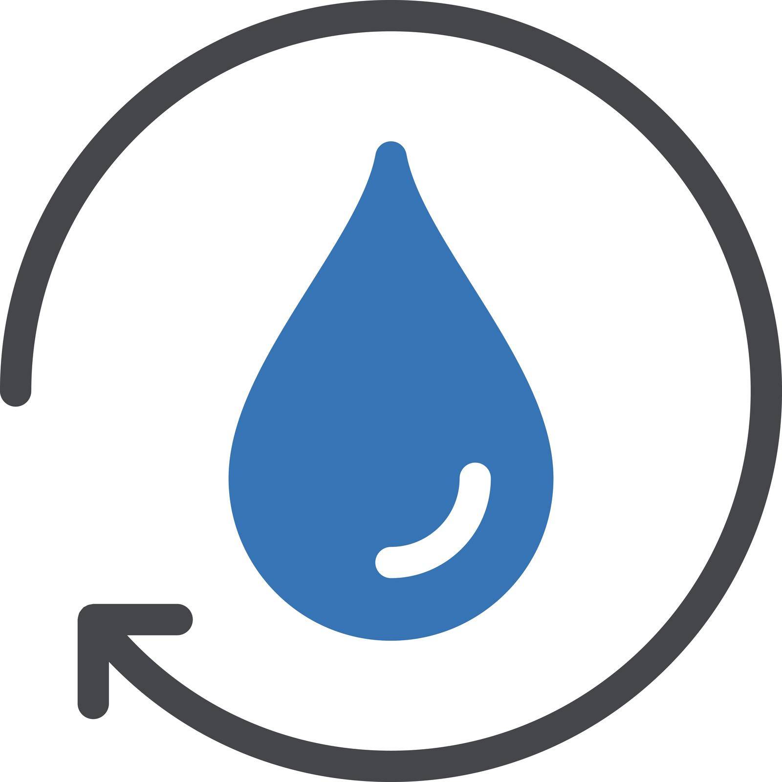 fuel drop vector glyph colour icon