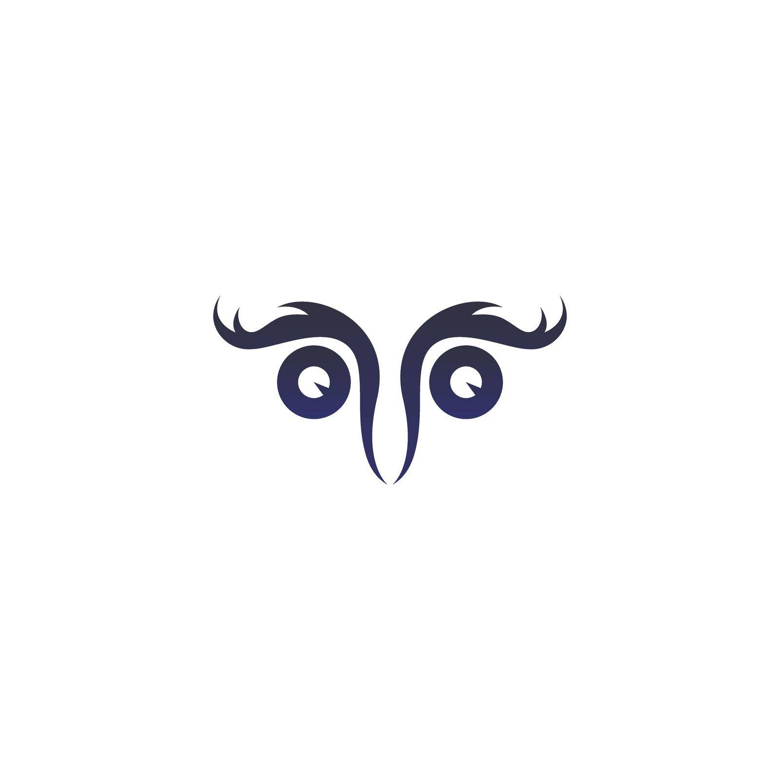 Owl logo vector icon design template illustration