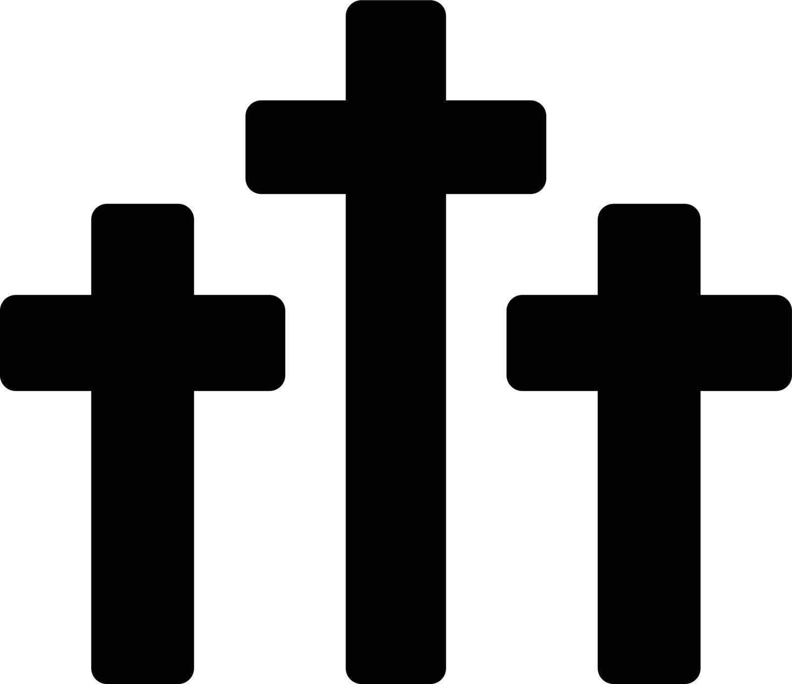 catholic vector glyph flat icon