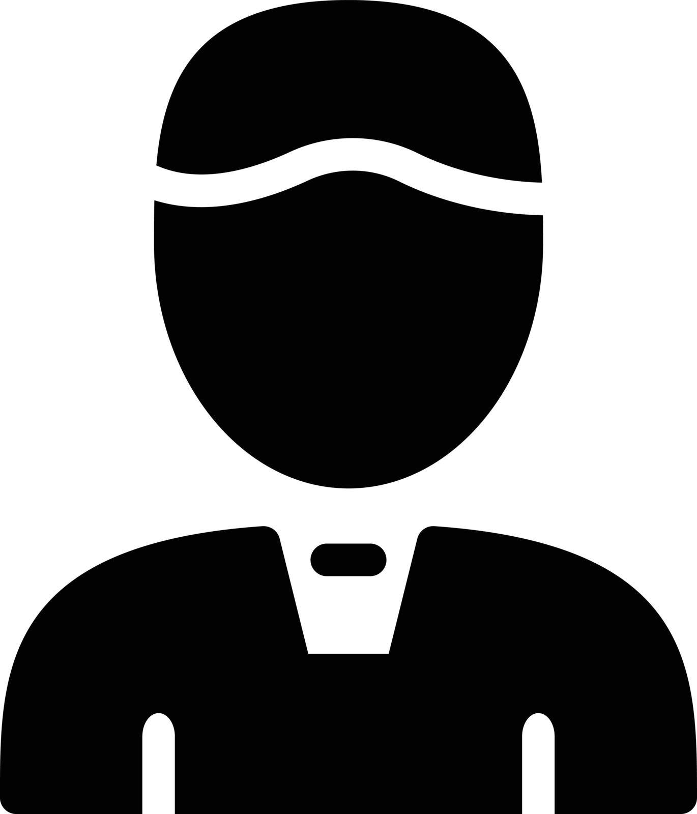 father vector glyph flat icon