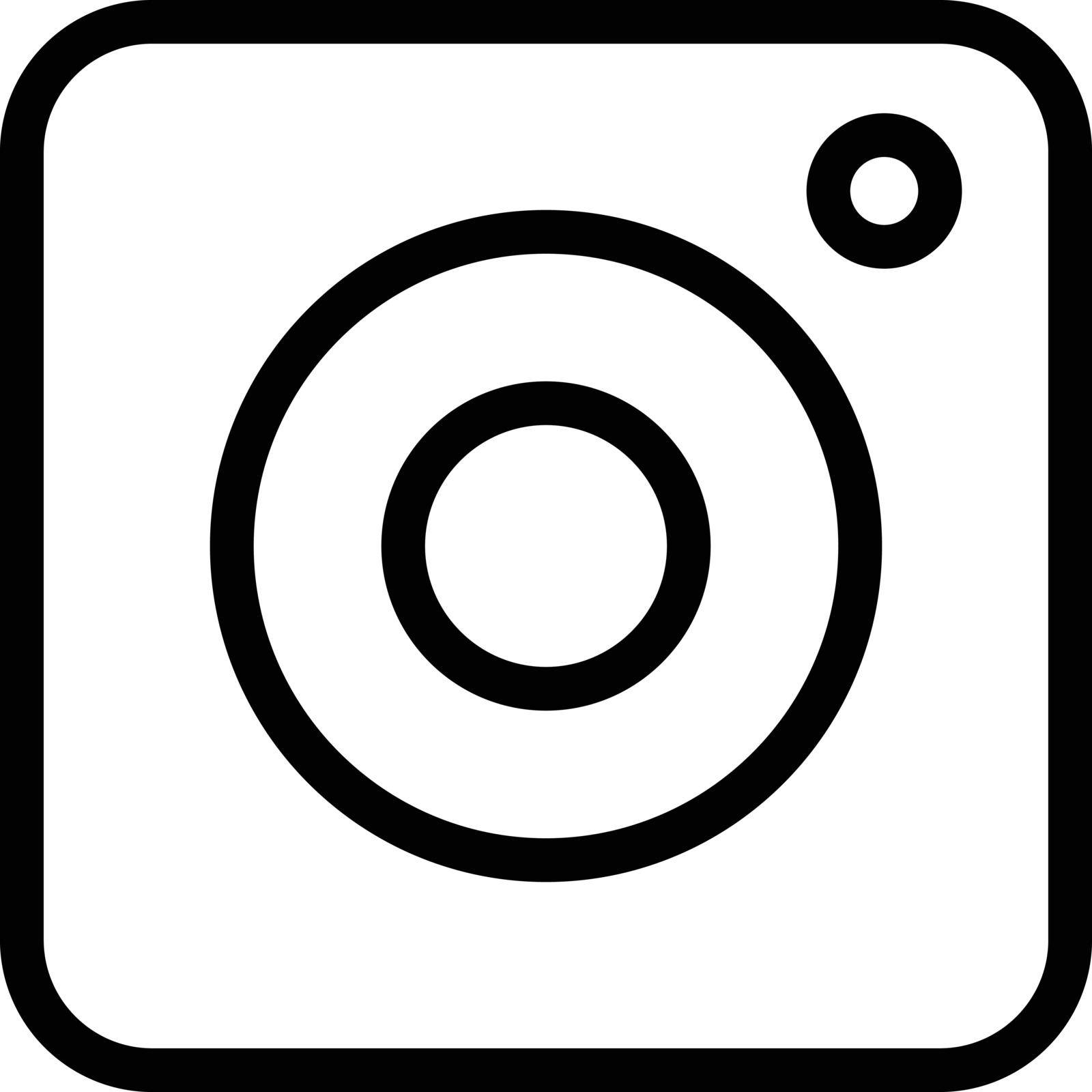 camera vector thin line icon