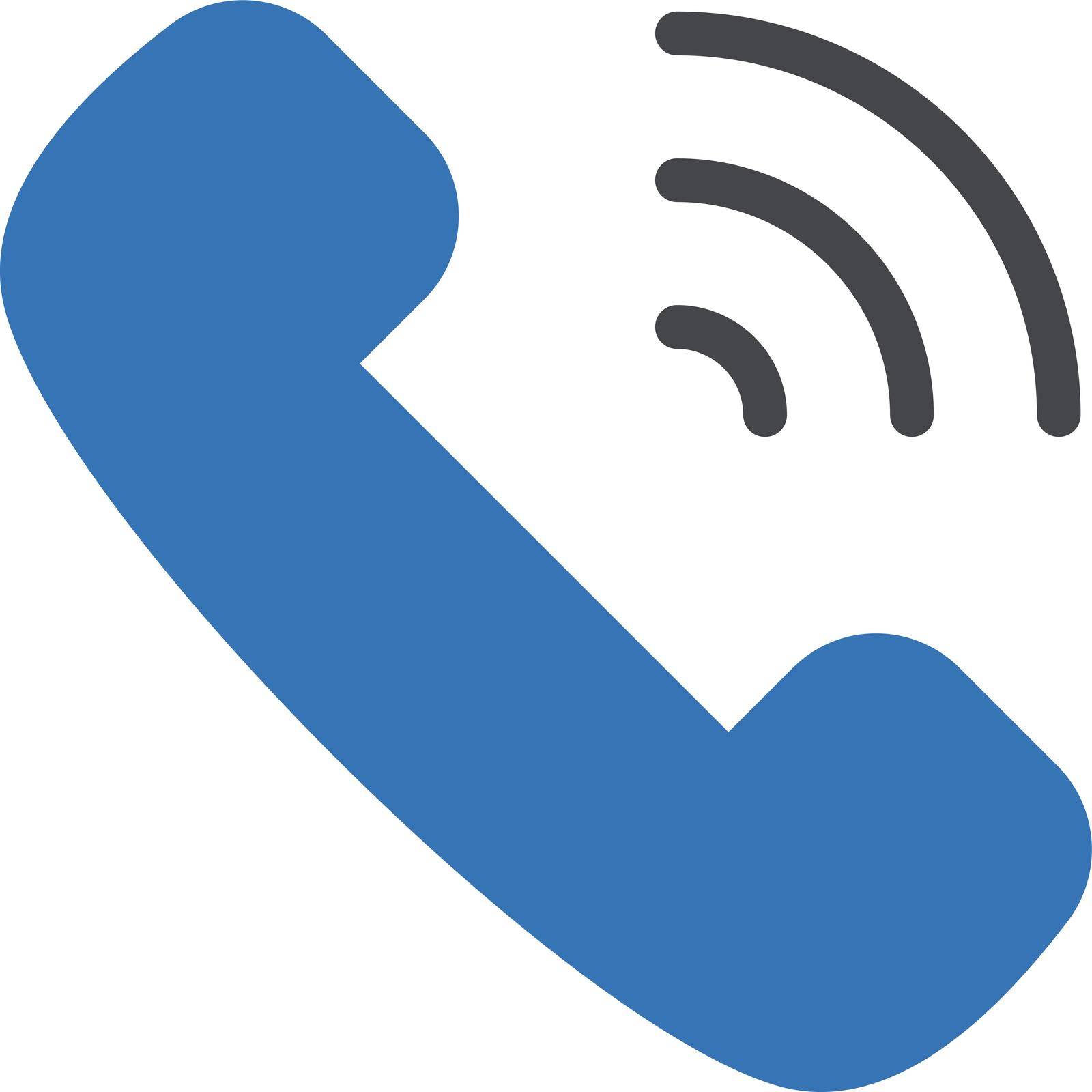 phone vector glyph colour icon