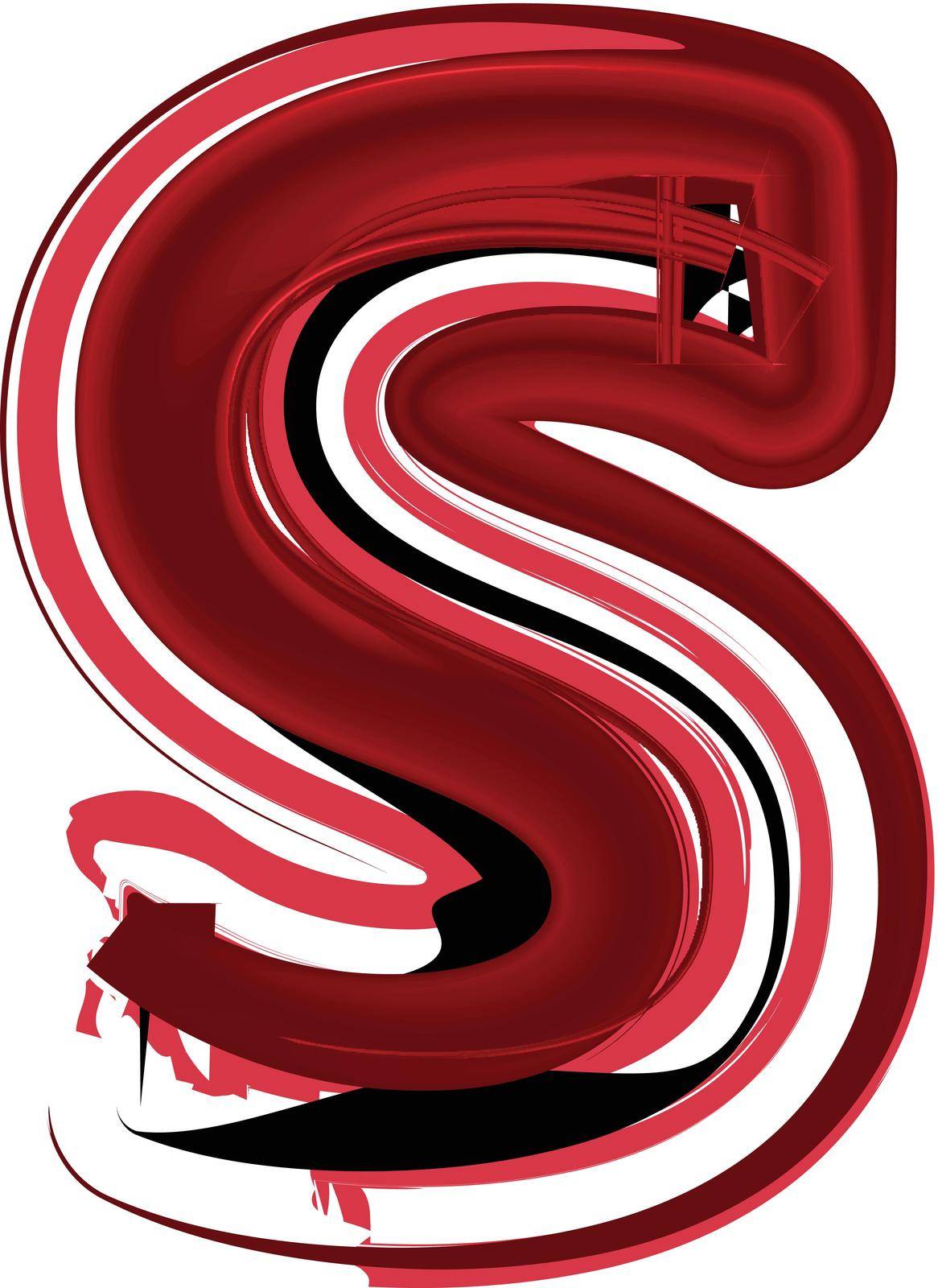 Abstract Letter S illustration