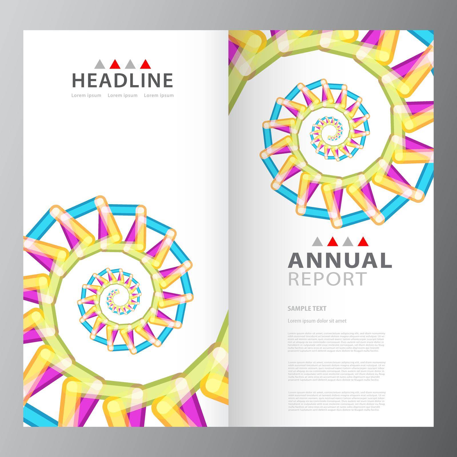 Annual business report template by stocklady