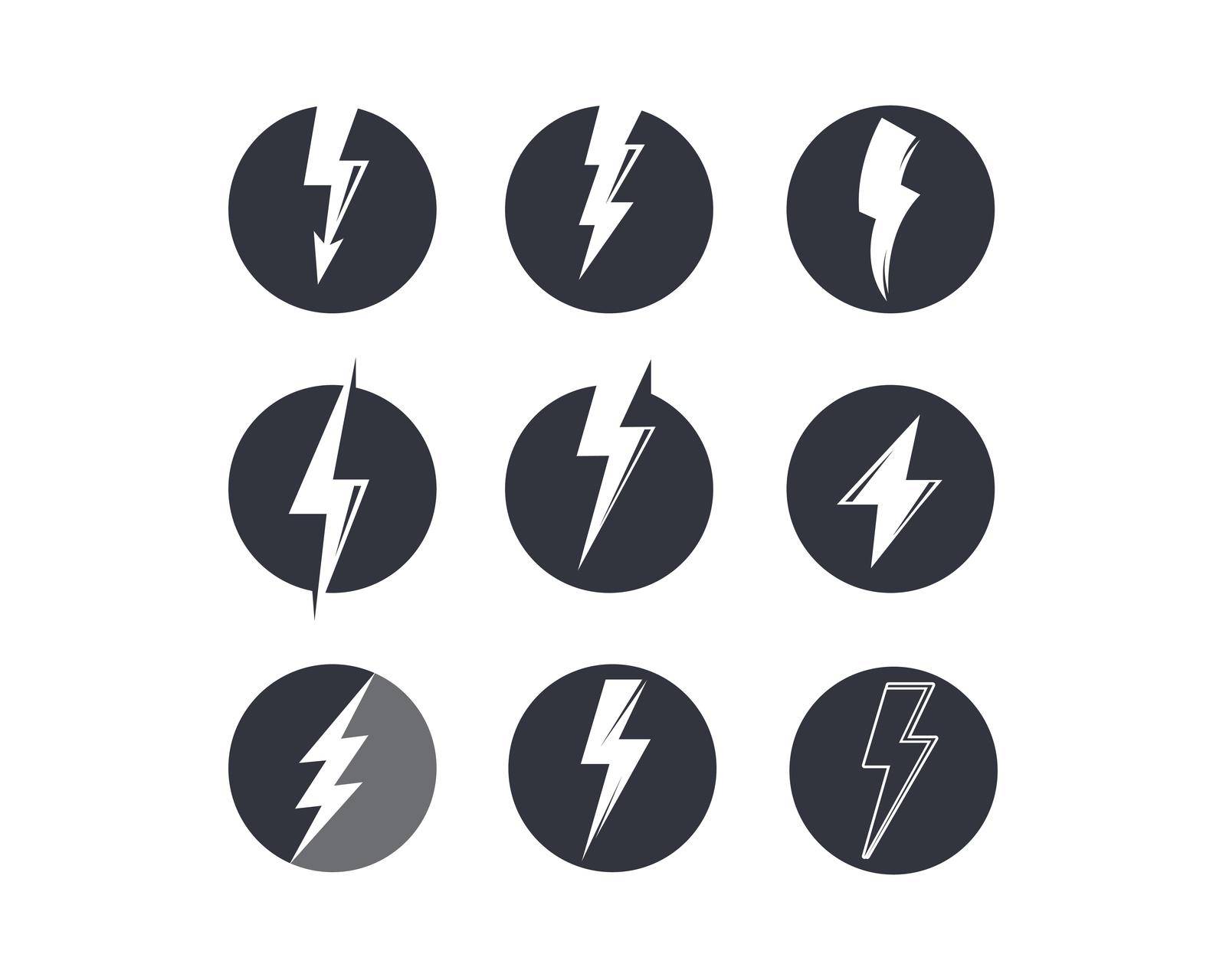 flash thunder bolt illustration vector by idan