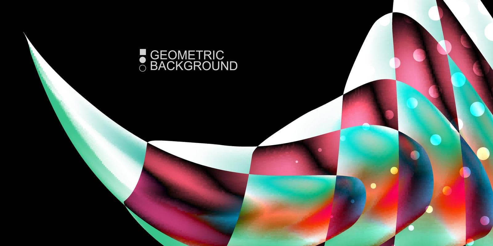 Geometric colorful abstract background by stocklady