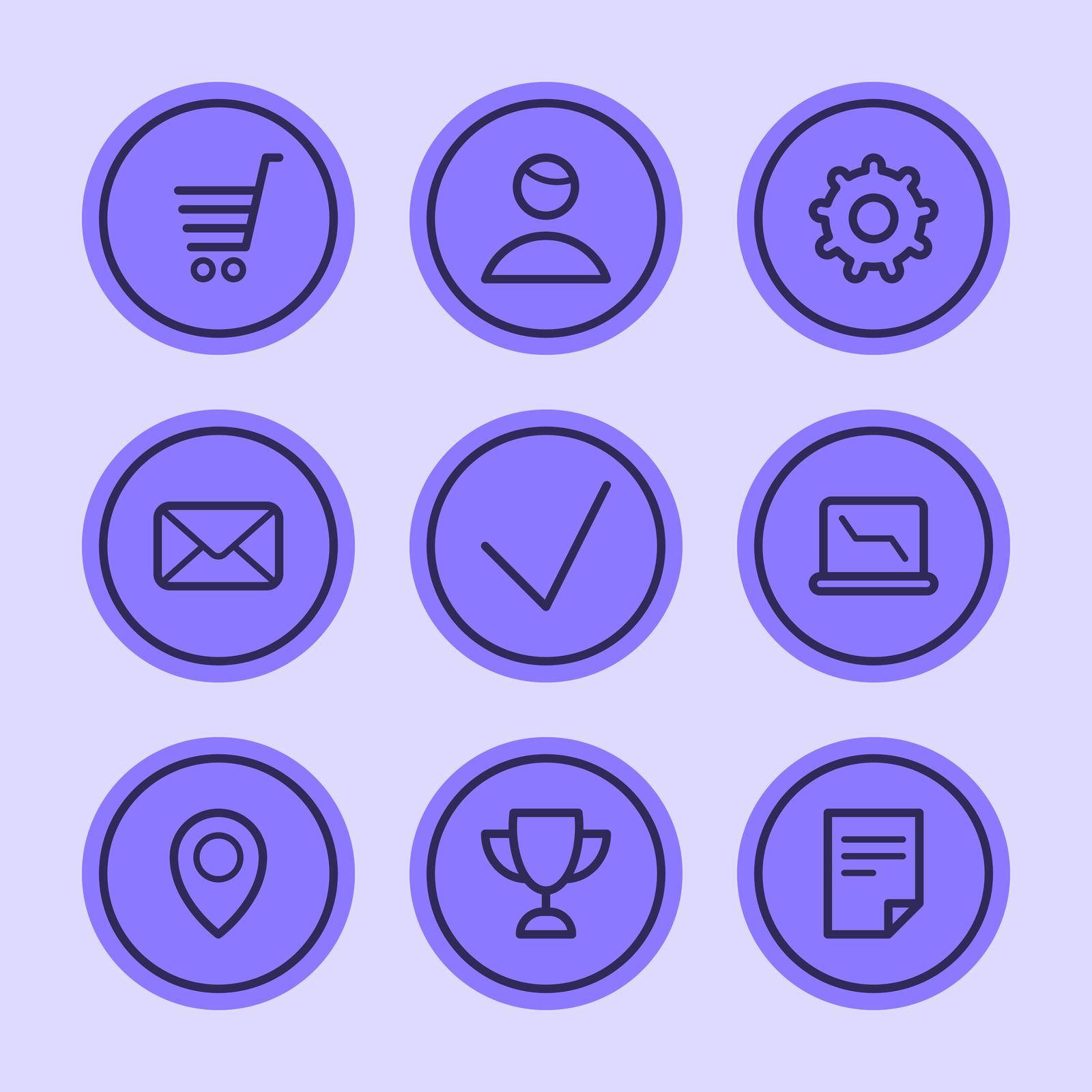 Business icons set part 2. Set vector icons. Vector Illustration