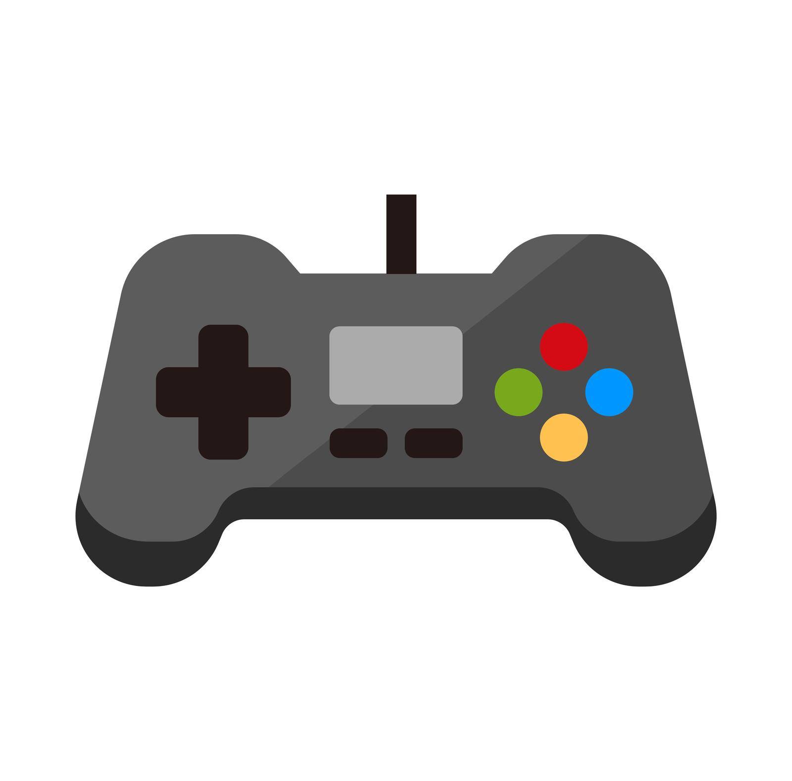 Game Controller, game pad, video game / vector icon illustration by barks
