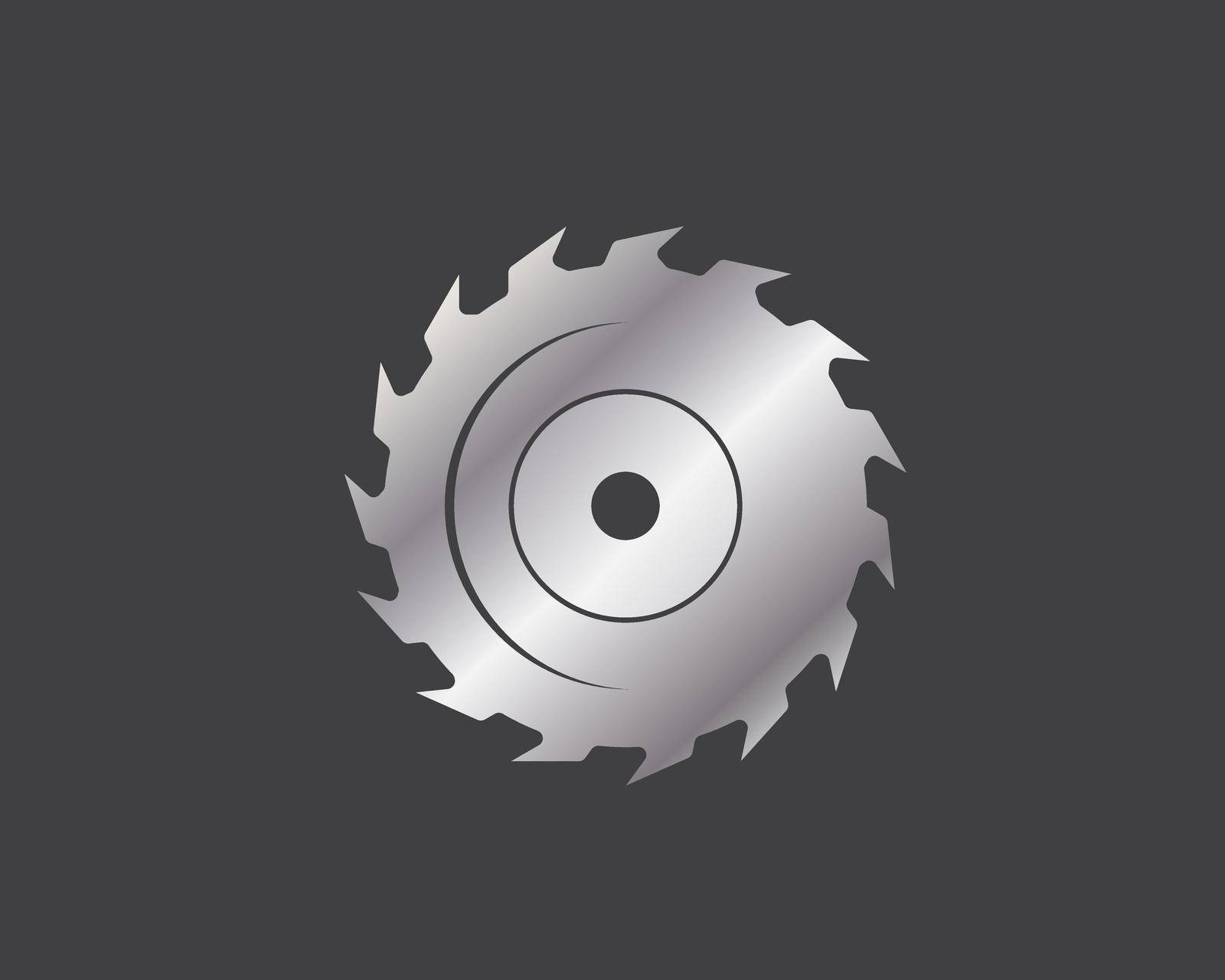 saw blade  logo icon vector illustration design 