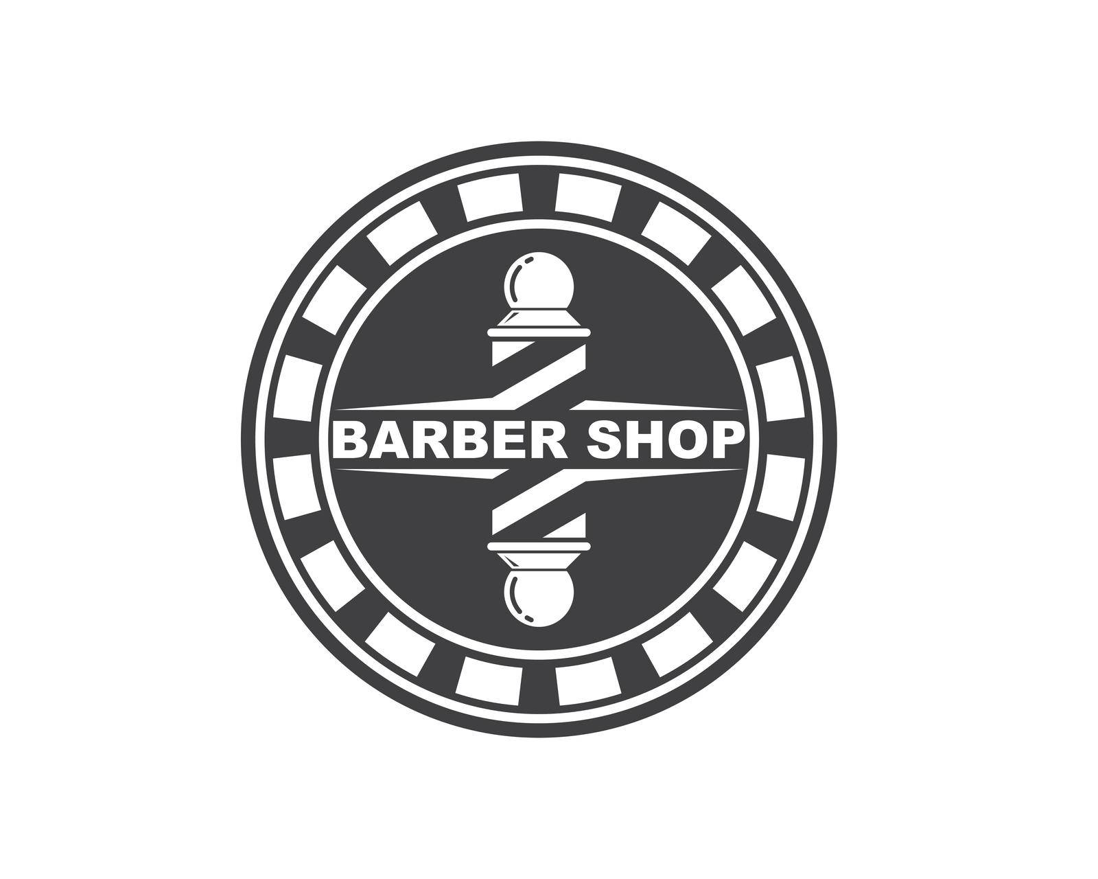 barber shop icon logo vector icon by idan