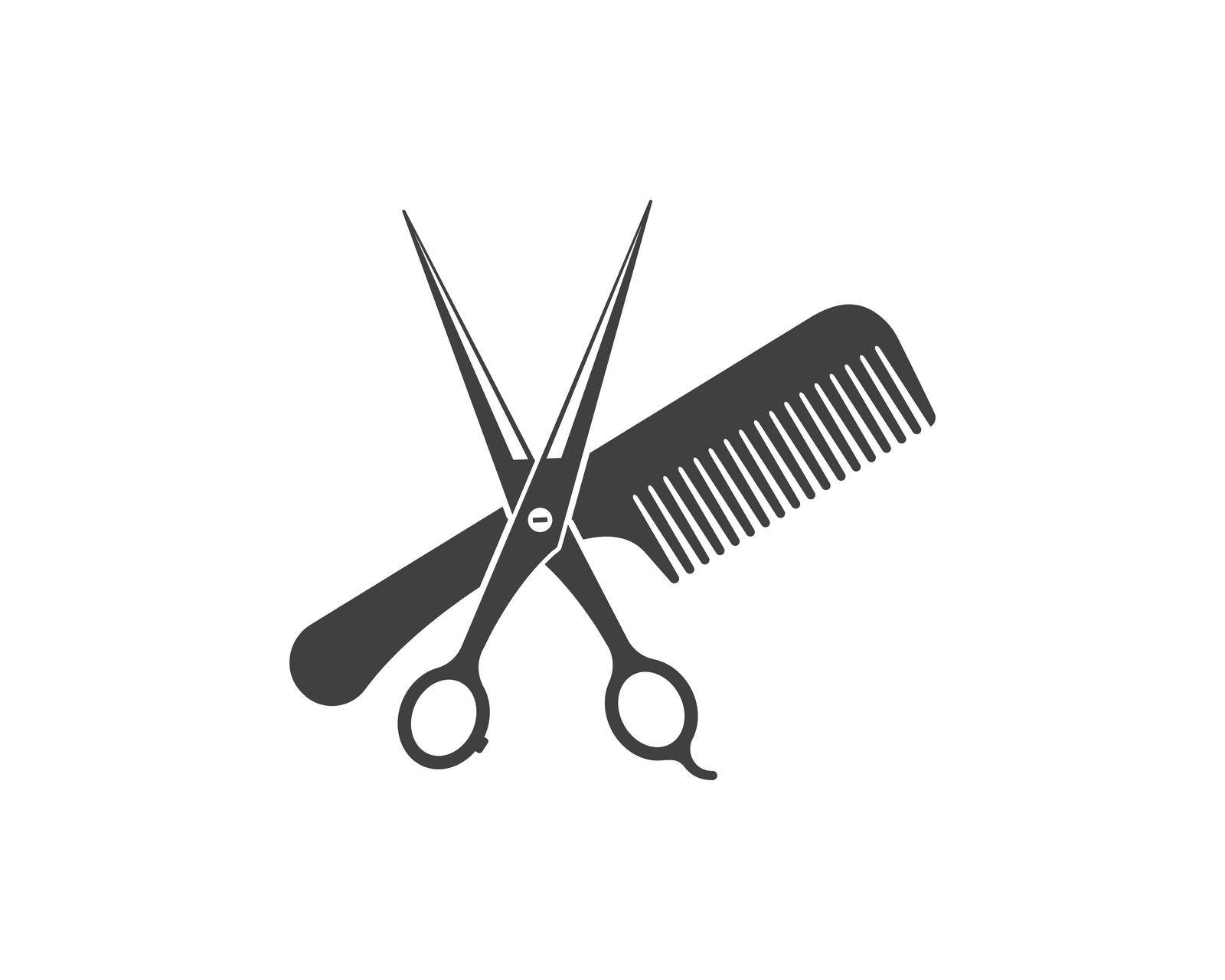scissor icon logo vector illustration by idan
