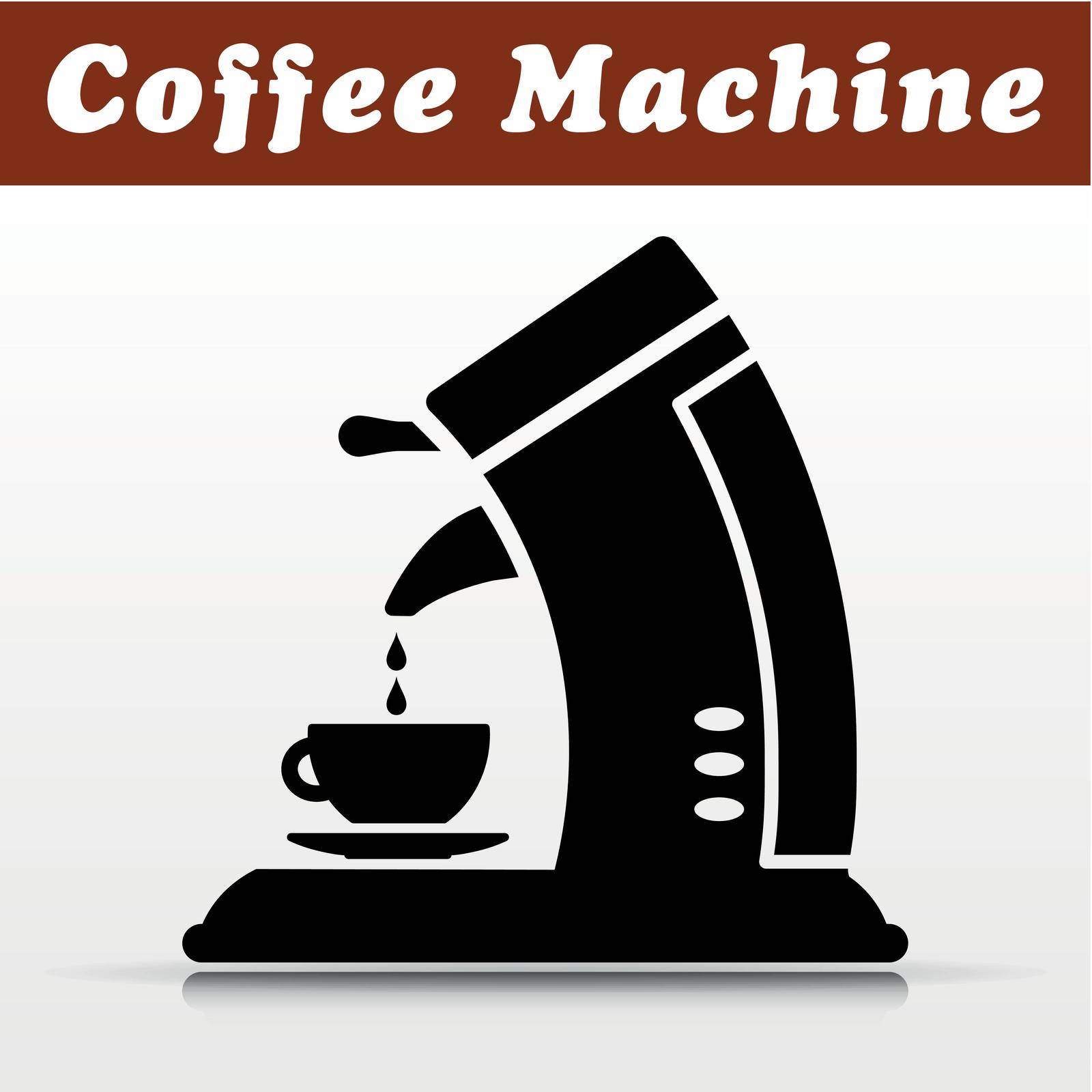 Illustration of coffee machine vector icon design