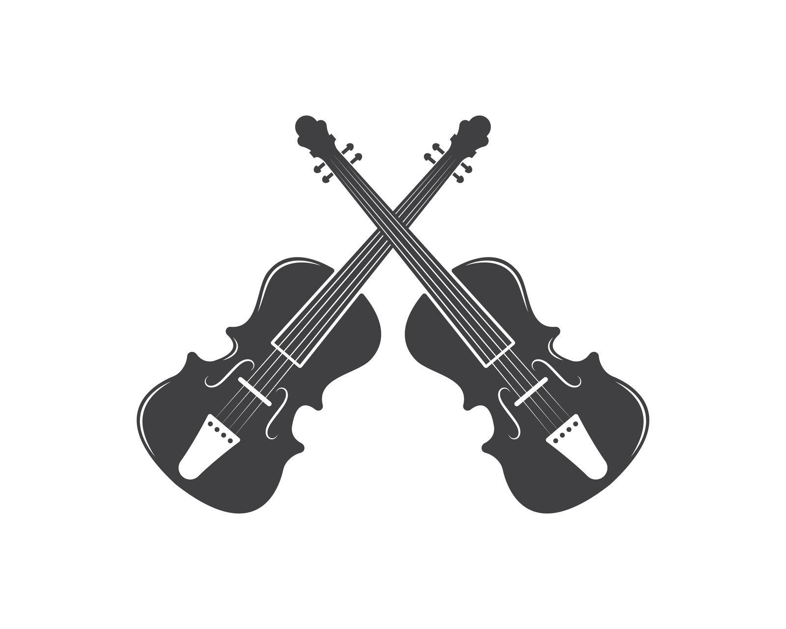 violin icon vector illustration design by idan