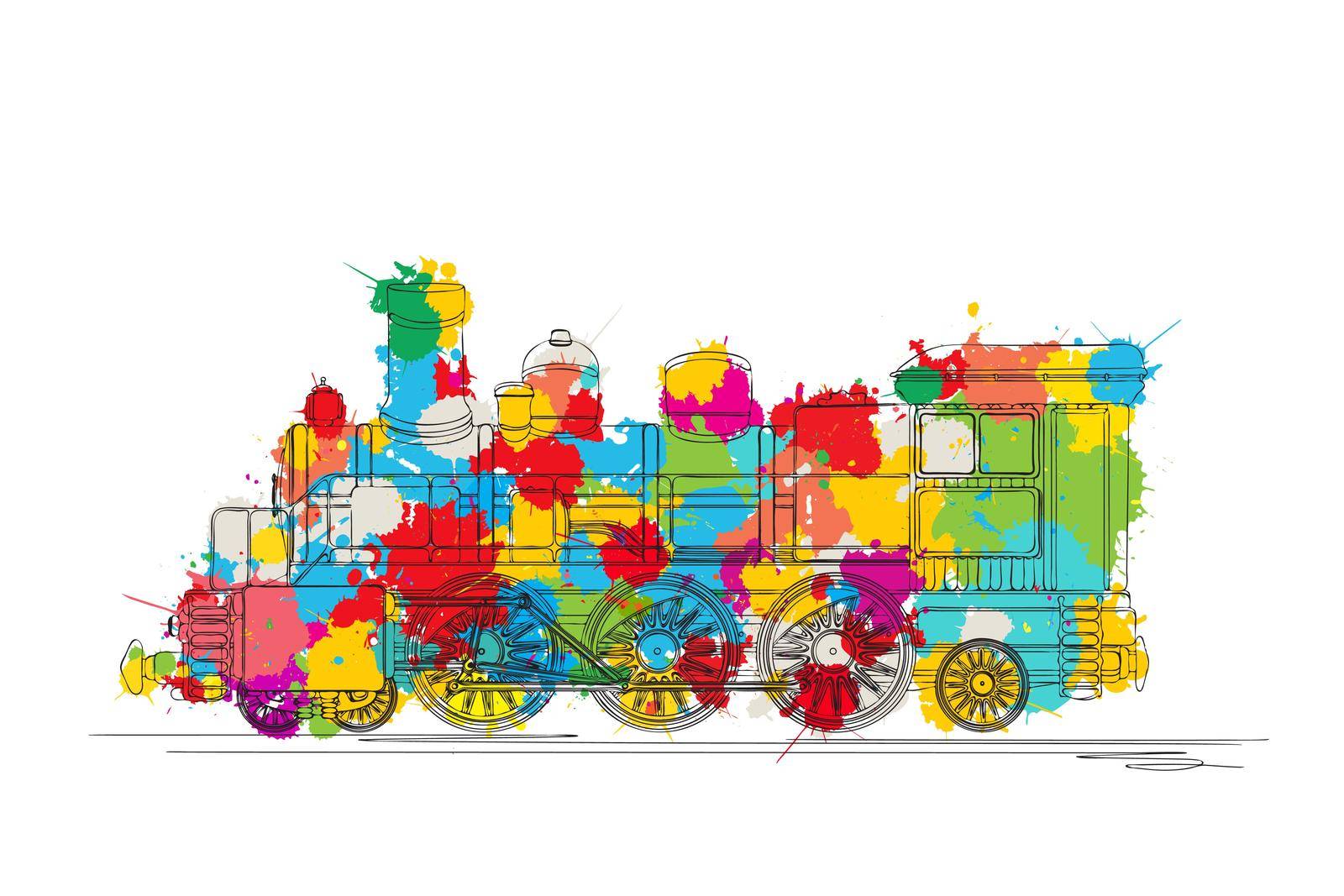 Steam locomotive sketch by Lirch