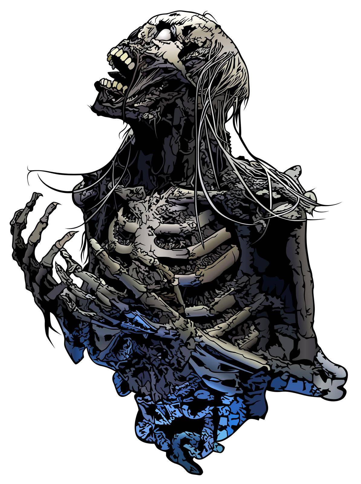 Horror Skeleton Illustration by illustratorCZ