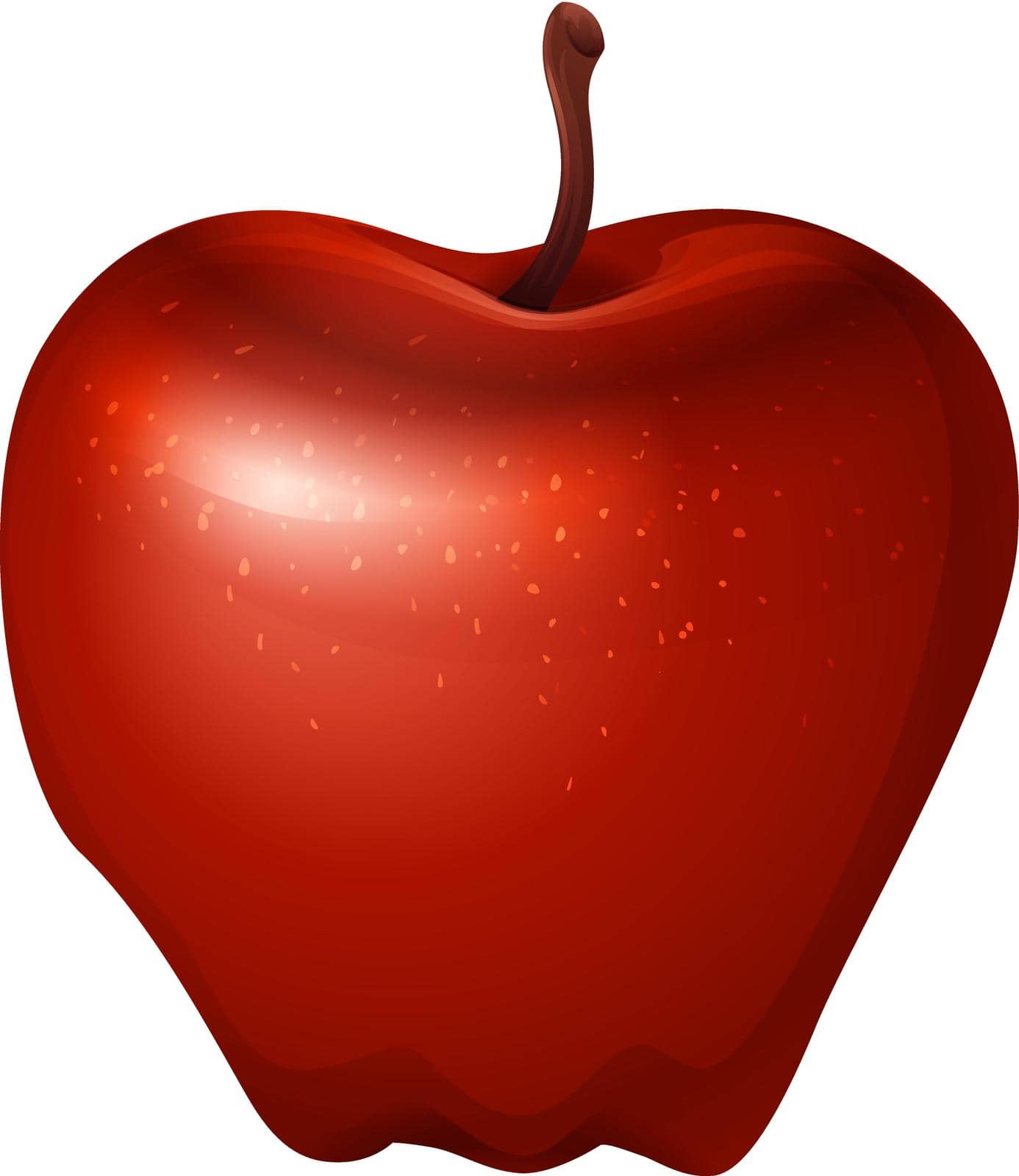A red crunchy apple by iimages