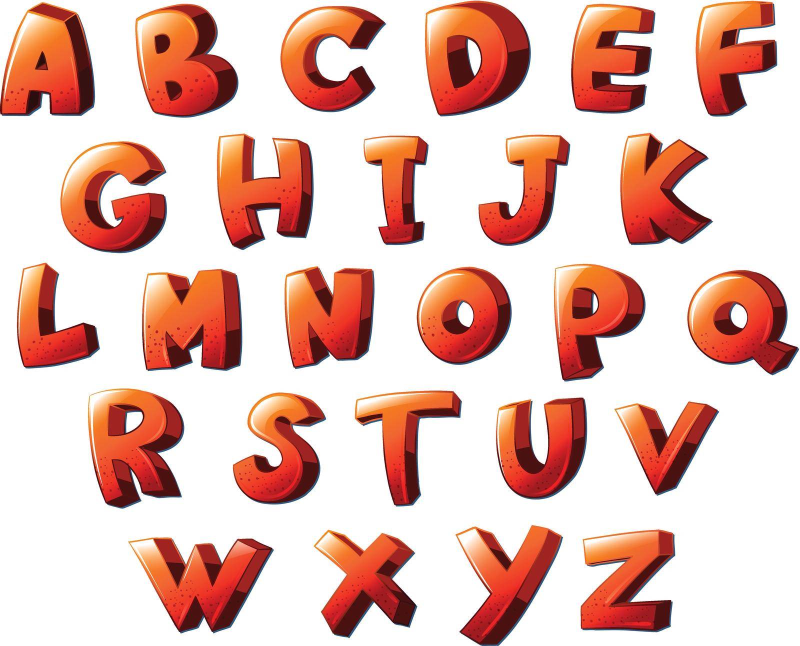 Letters of the alphabet by iimages