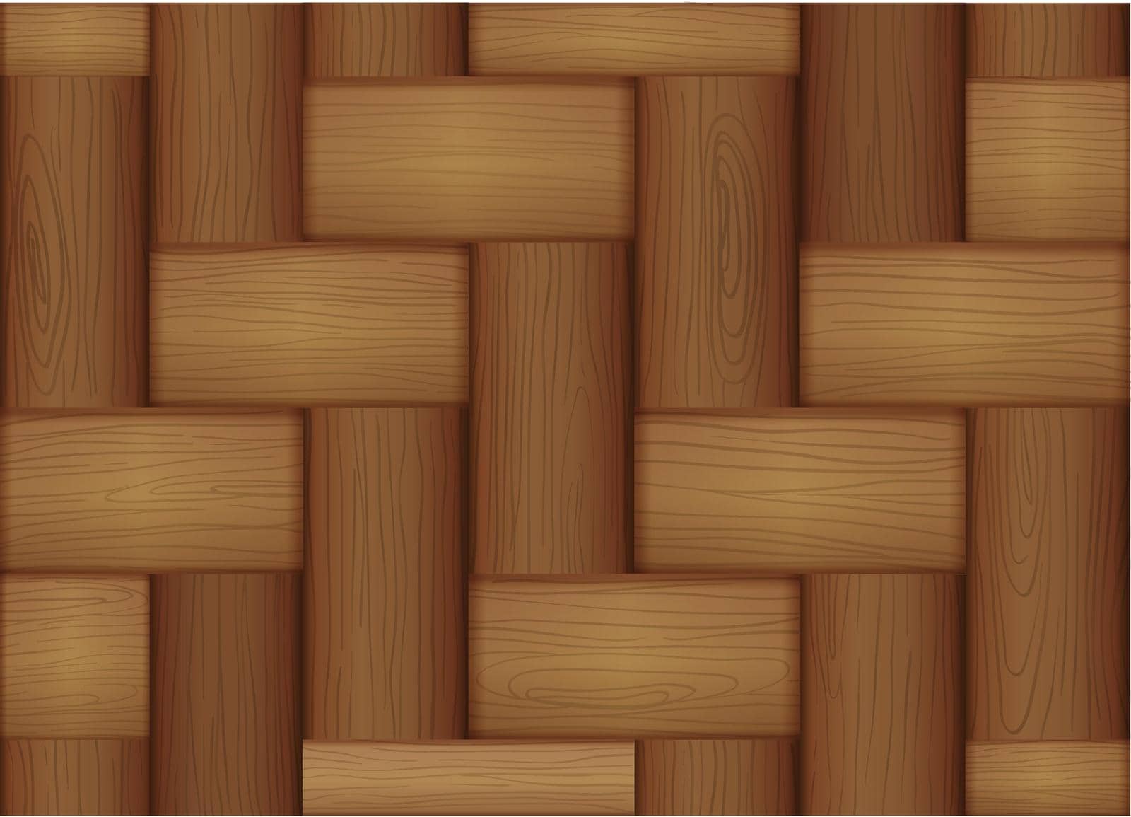 Illustration of a topview of a wooden tile