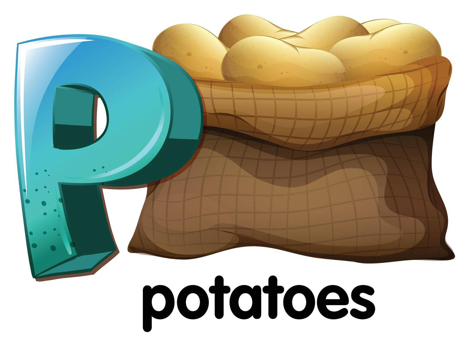 A letter P for potatoes by iimages