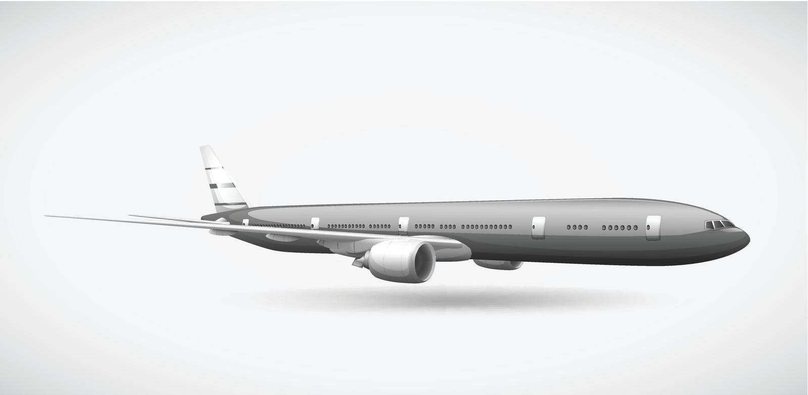 Illustration of a passenger plane