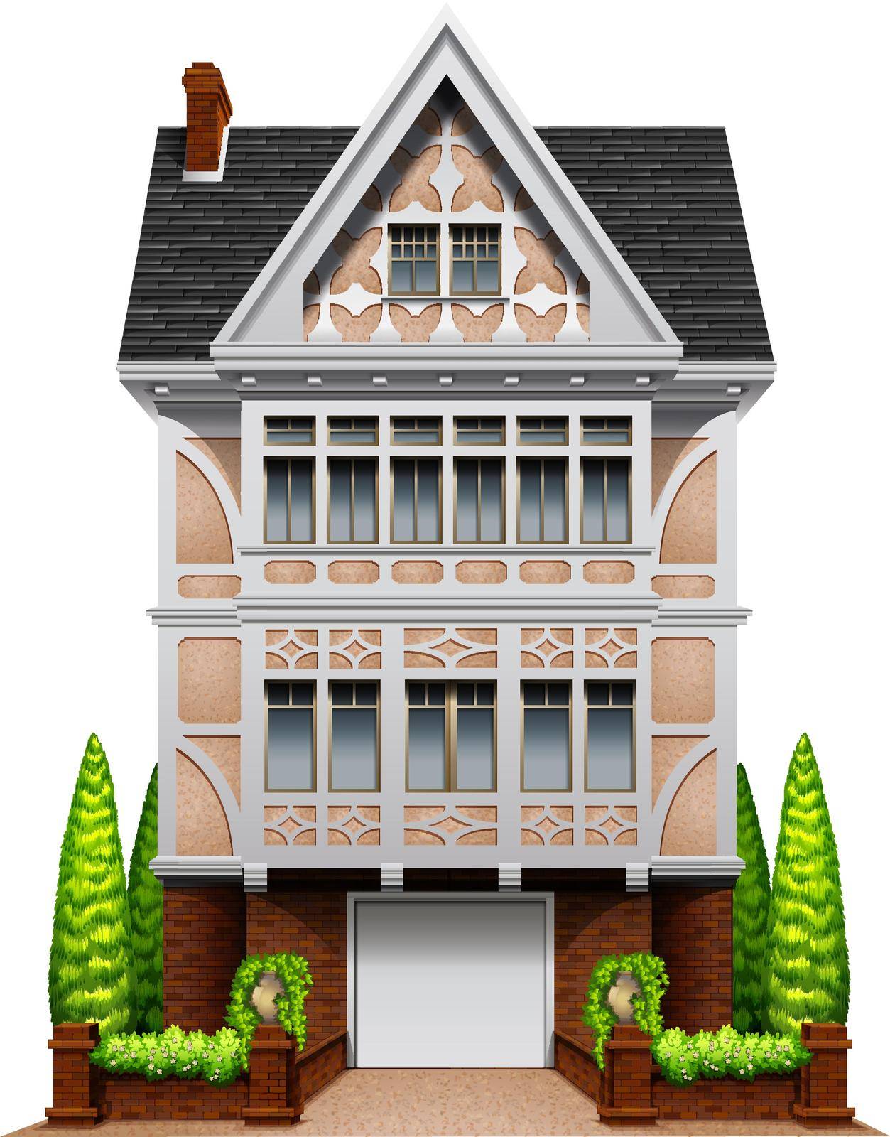 Illustration of a single house