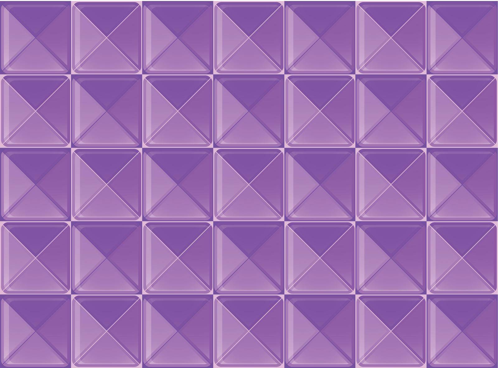 Illustration of a purple square pattern of a wallpaper
