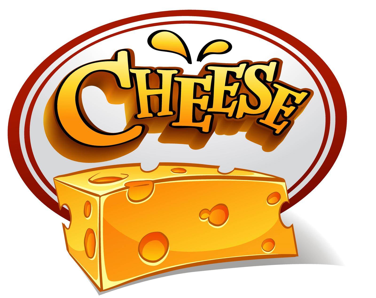 Logo of a cheese on a white background