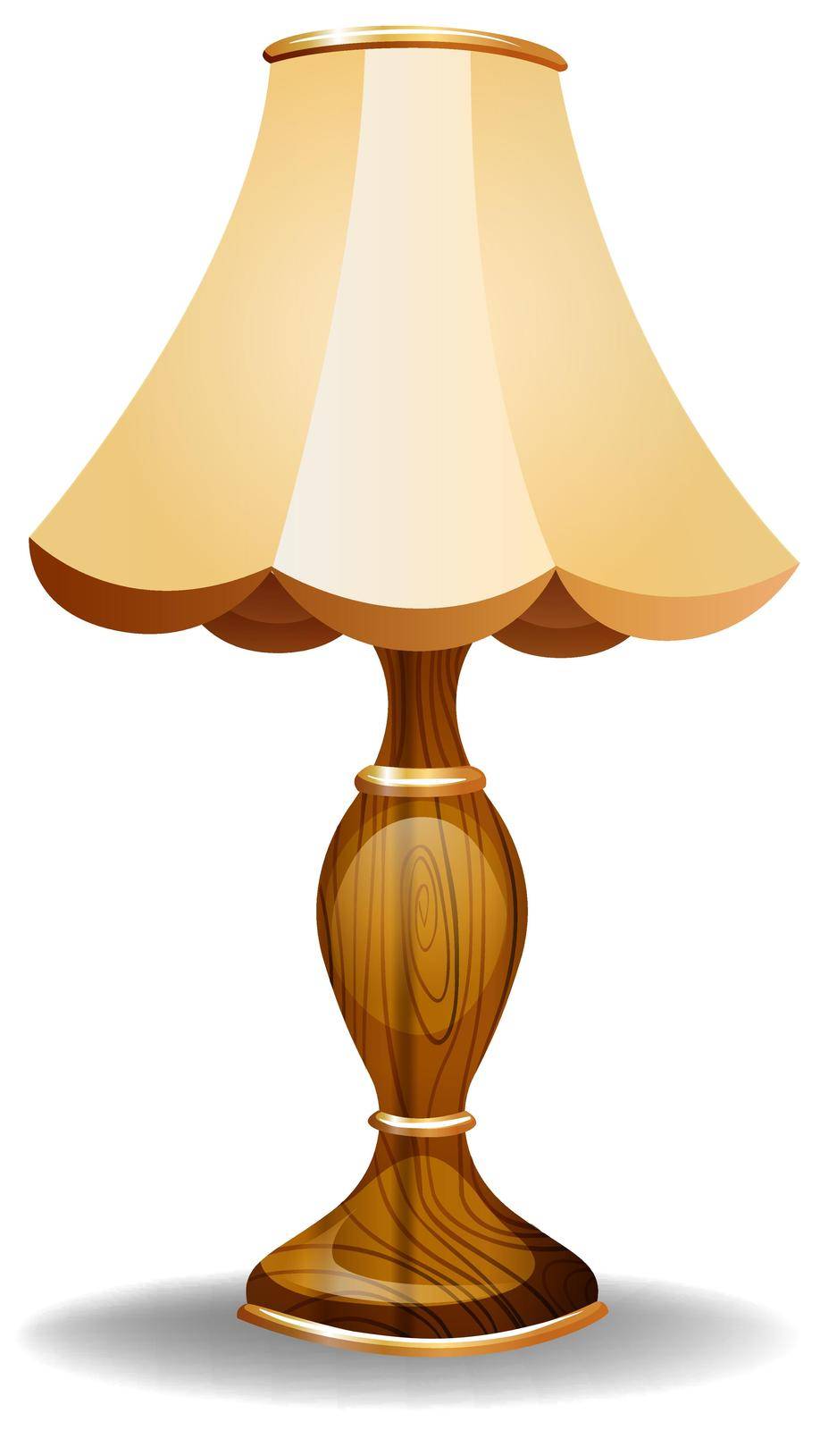Beautiful vintage lamp on a white background