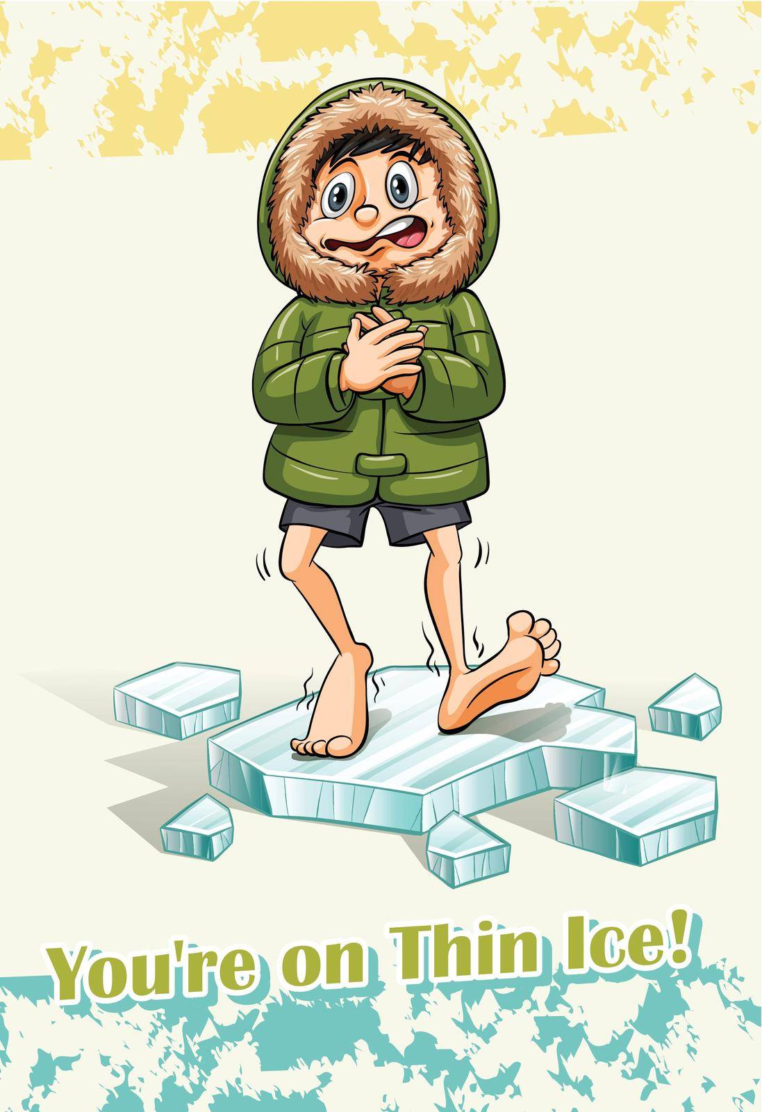 You're on thin ice illustration