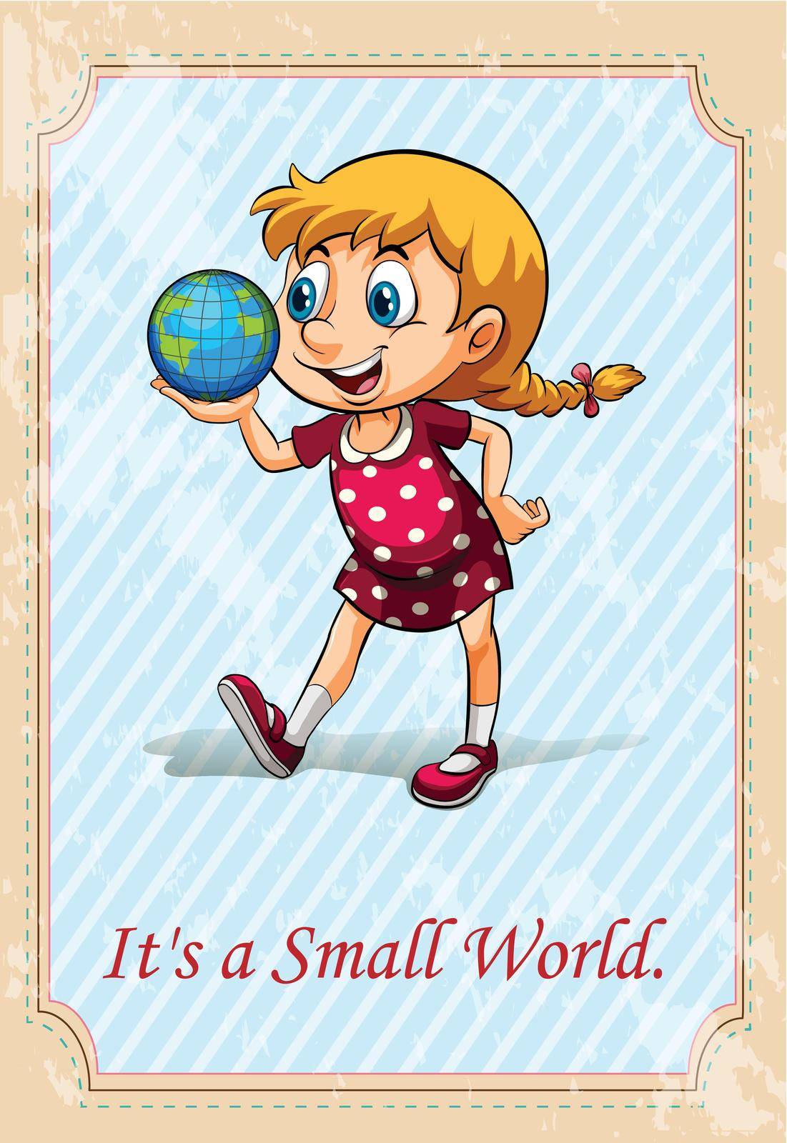 It is a small world illustration