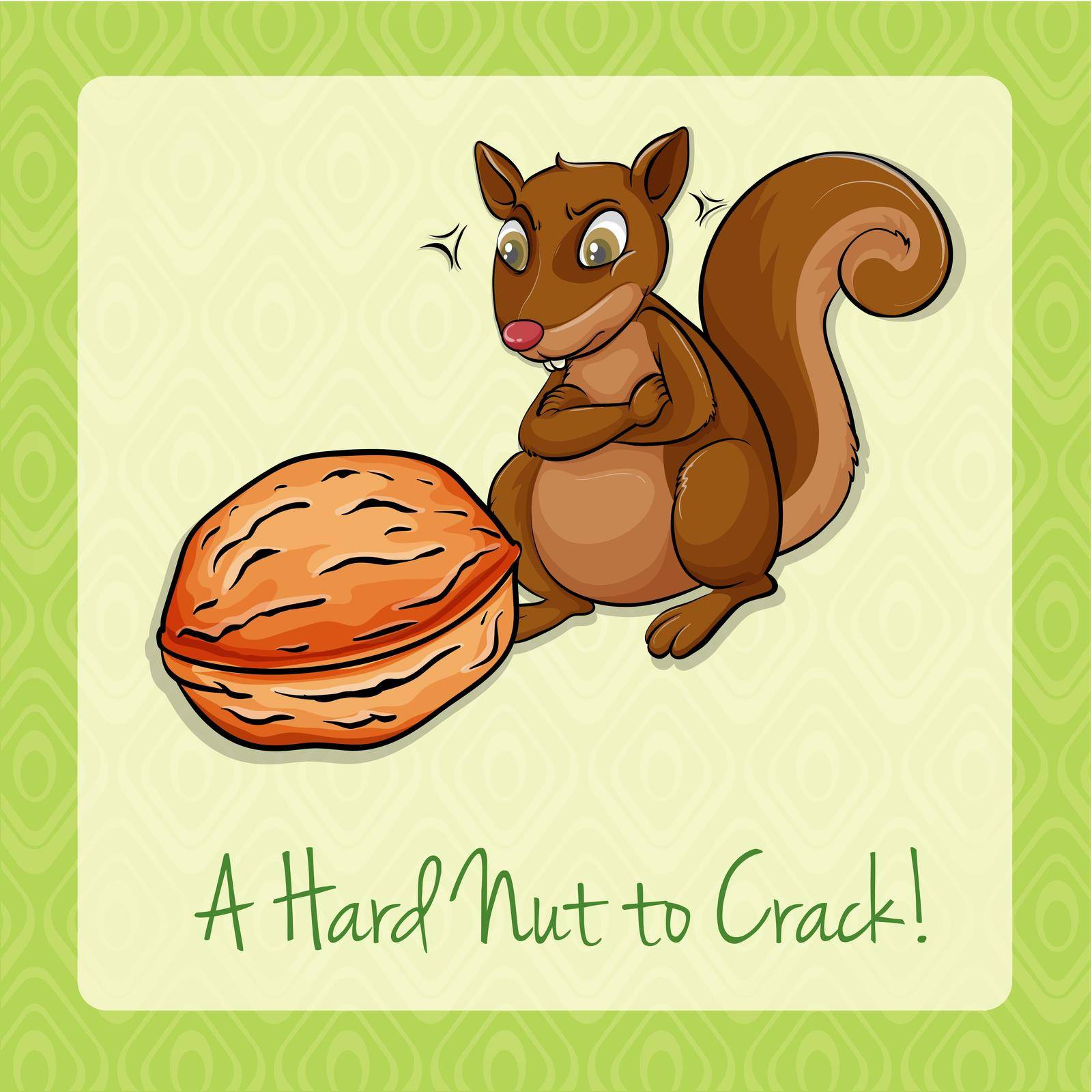 Hard nut to crack illustration