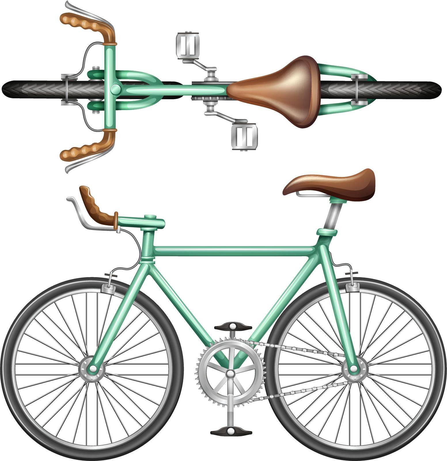 A green bike by iimages