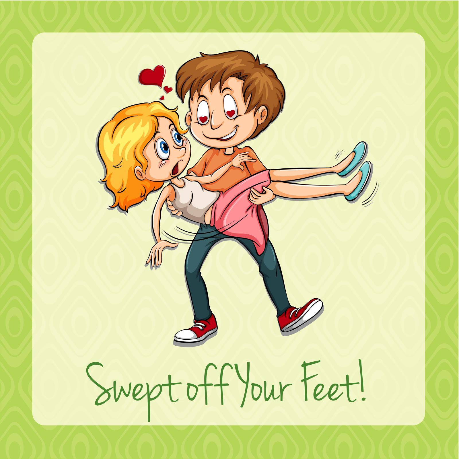 Idiom swept off your feet by iimages