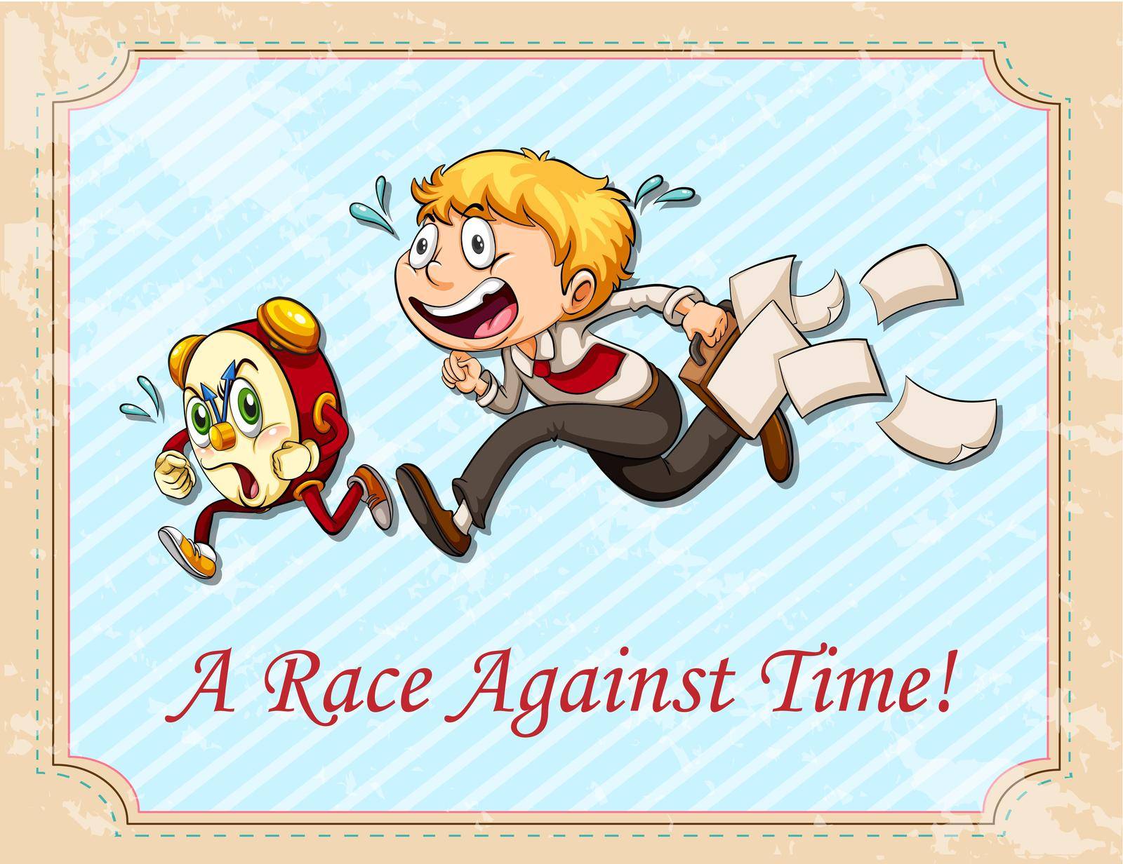 A race against time illustration