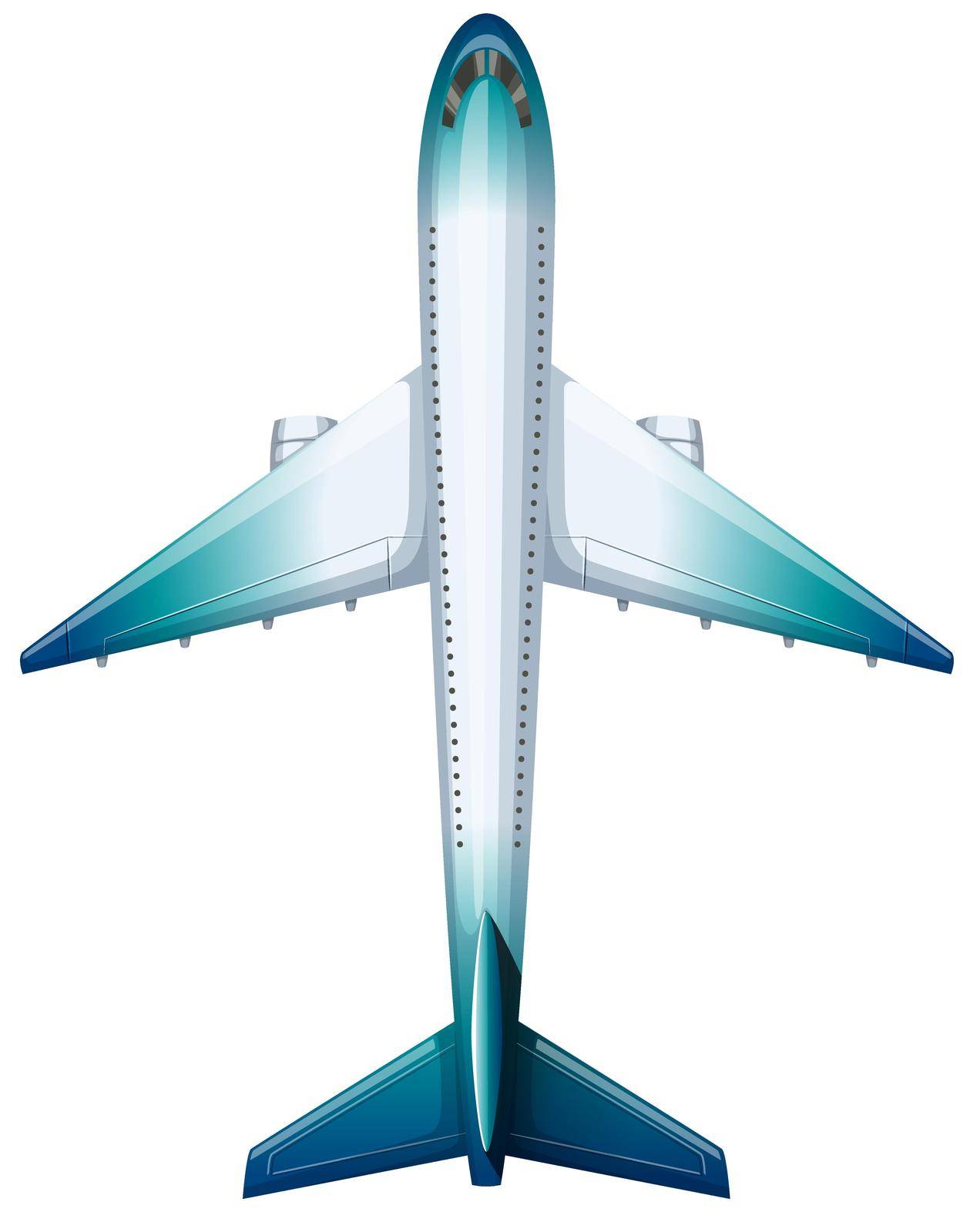 Modern design of aeroplane illustration